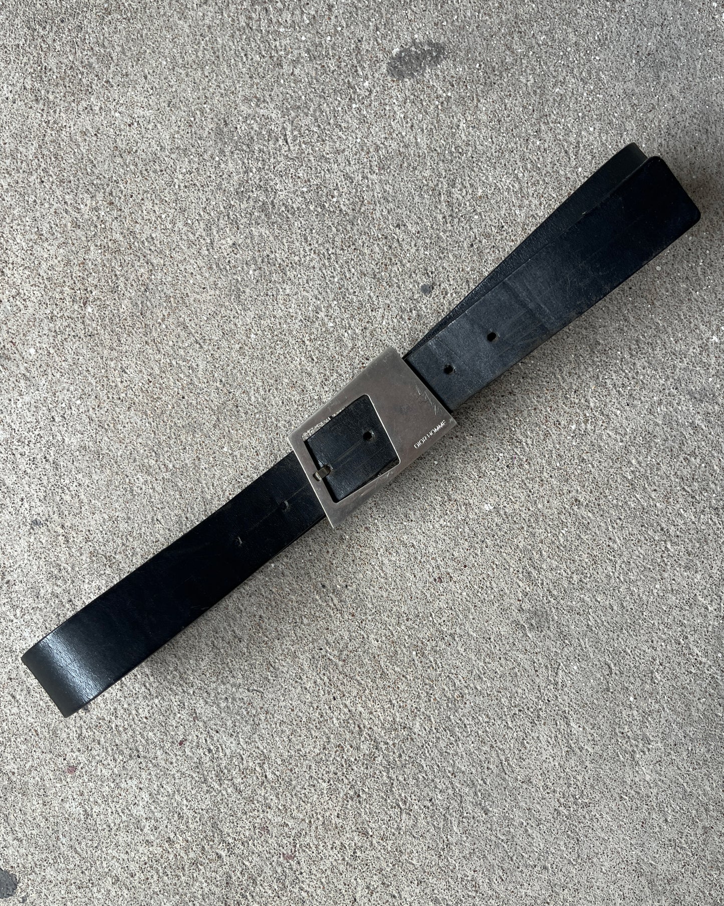 DIOR HOMME FW2009 ASYMMETRICAL BUCKLE BELT