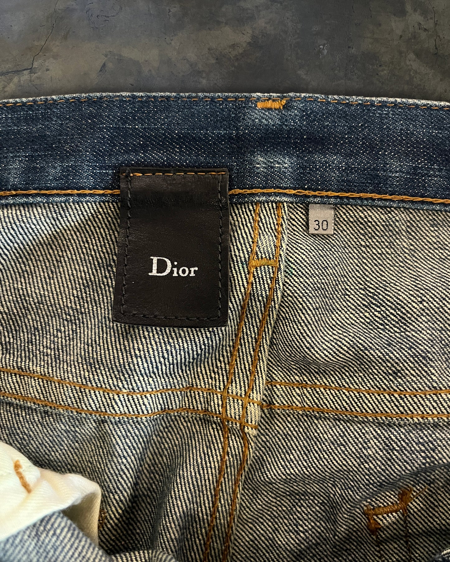 DIOR HOMME SS2006 RAW DENIM JEANS