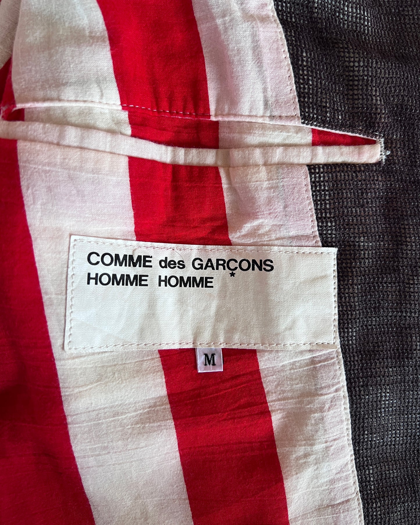 COMME DES GARCONS HOMME HOMME STRIPED BLAZER