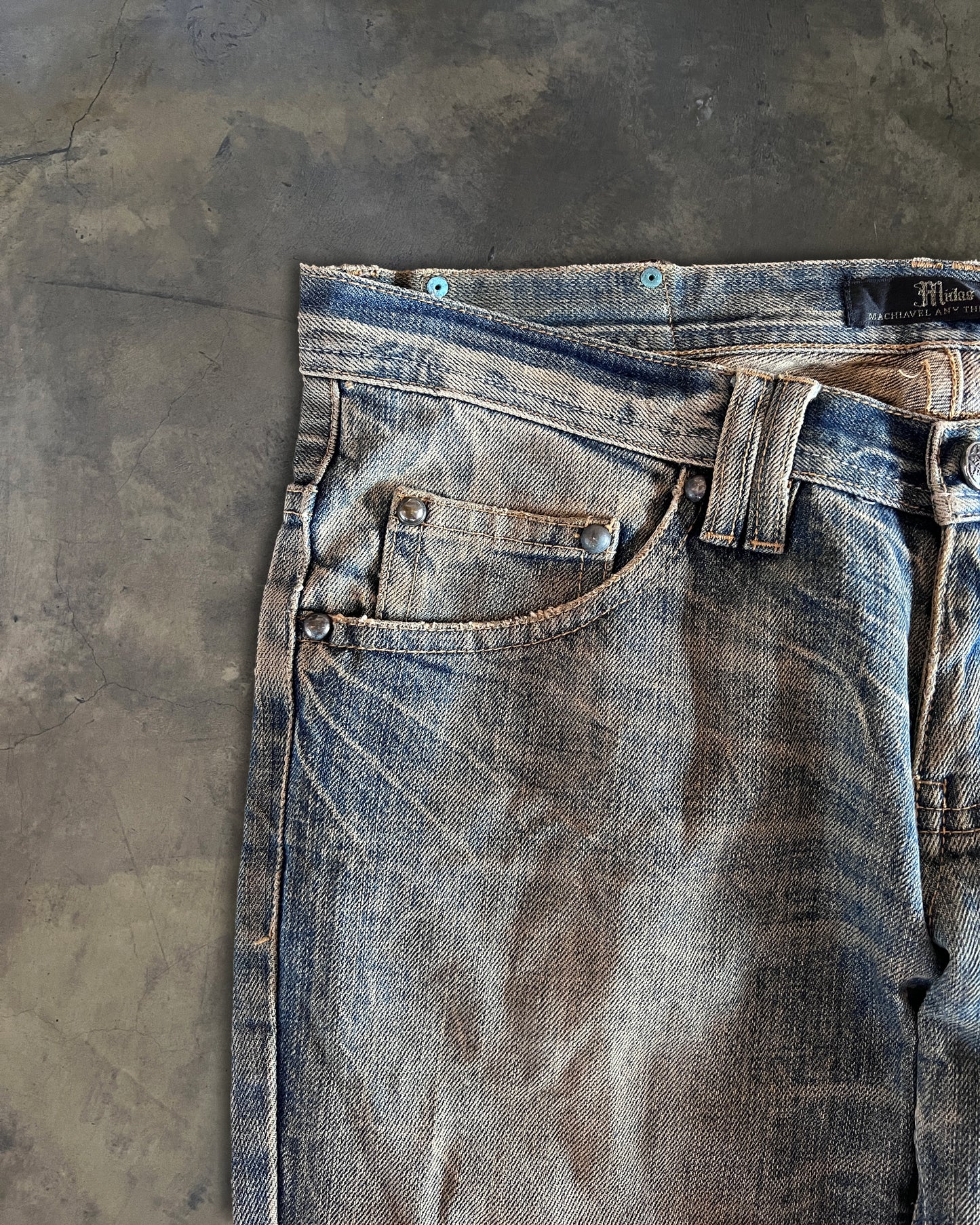 MIDAS HONEYCOMB SNAKE PRINT DENIM