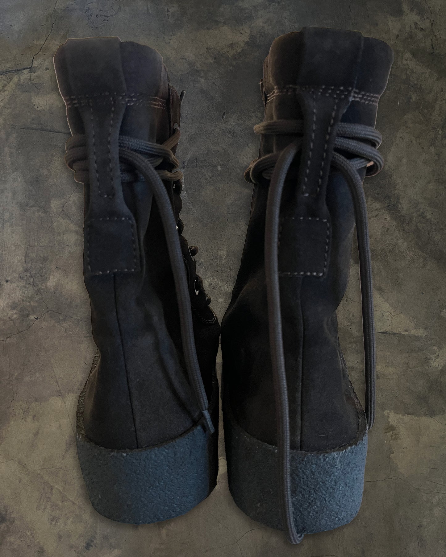 YEEZY SEASON 2 TAUPE CREPE BOOT