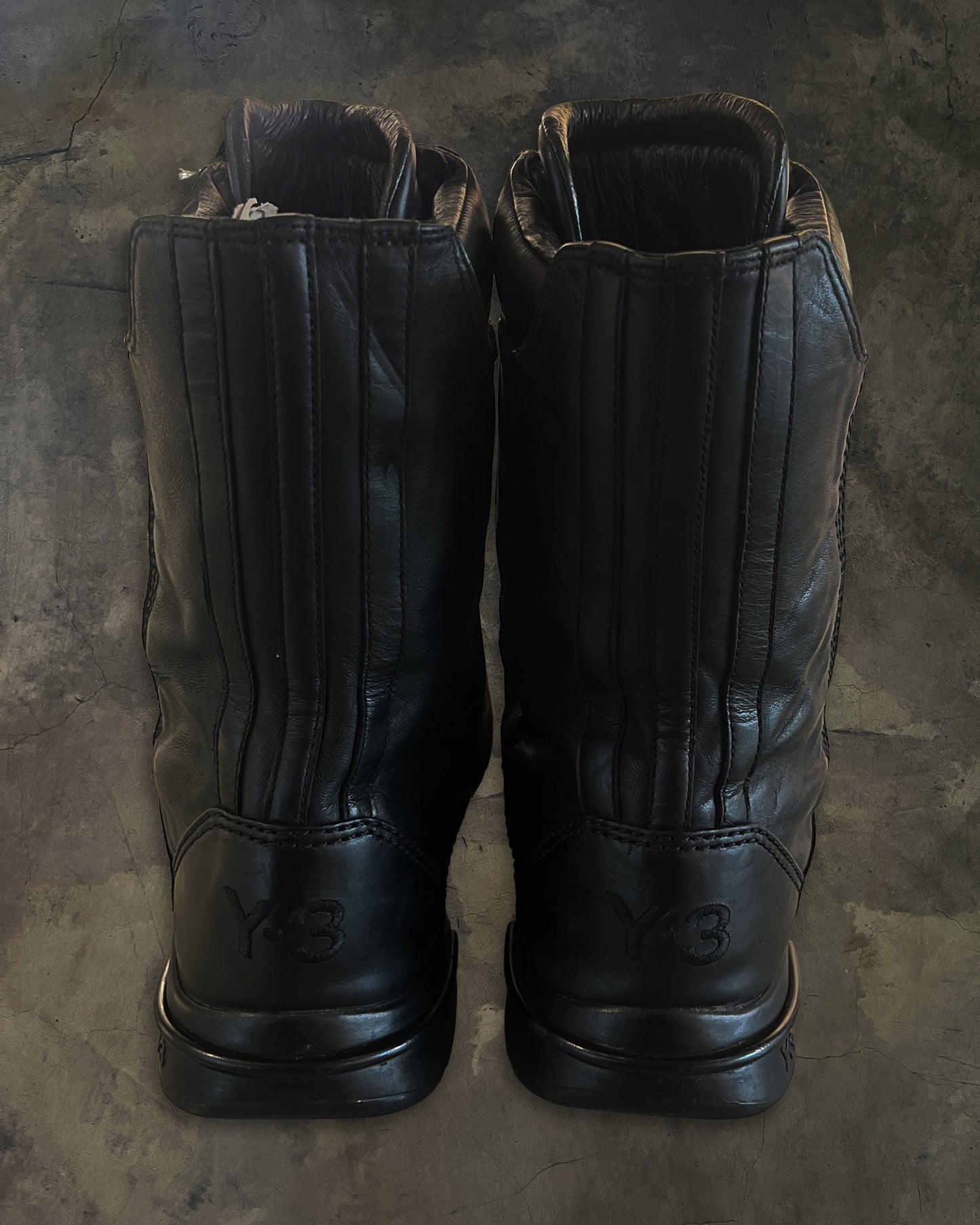 ADIDAS Y-3 YOHJI YAMAMOTO FW2008 FRONT ZIP BOOTS