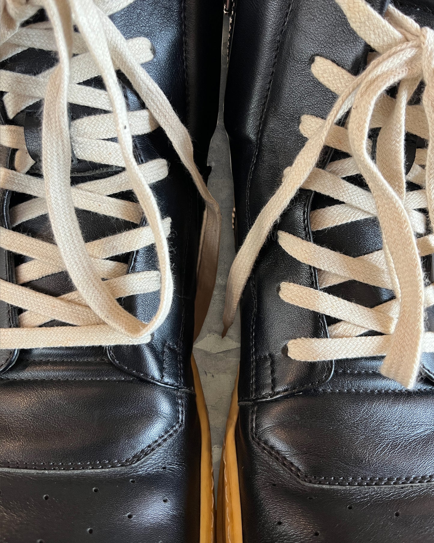 RICK OWENS AW2015 HIGH TONGUE GEOBASKET