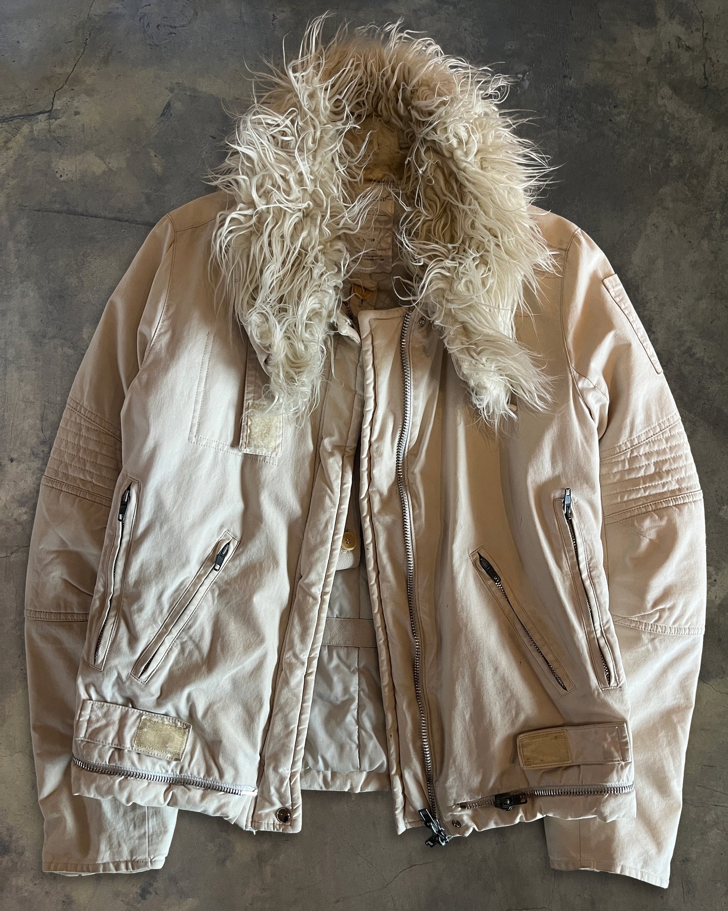 HELMUT LANG AW1999 VINTAGE COTTON ASTRO BIKER JACKET