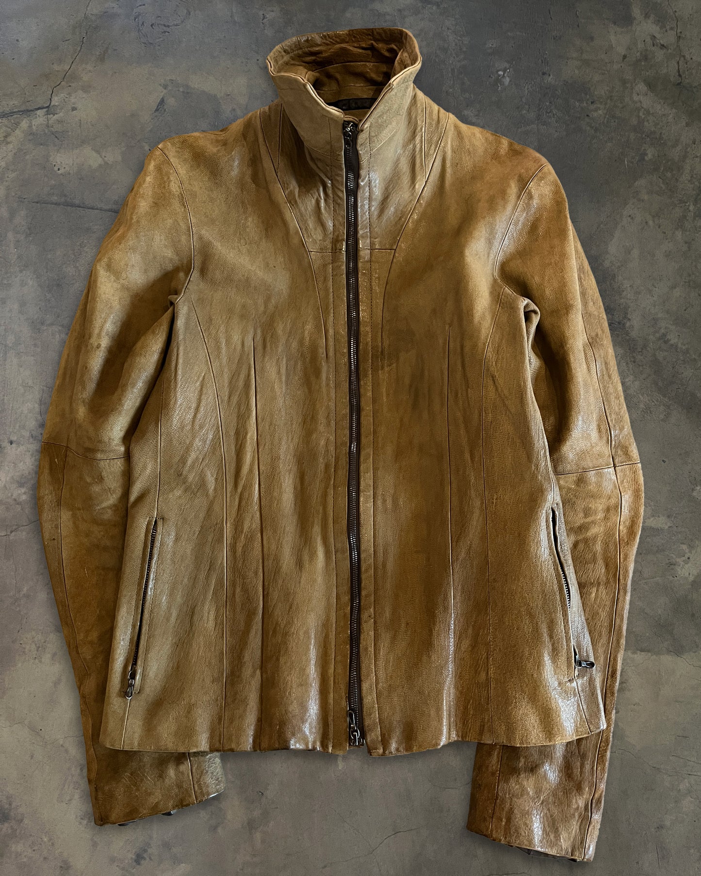JULIUS FW2011 GOAT LEATHER DUST JACKET