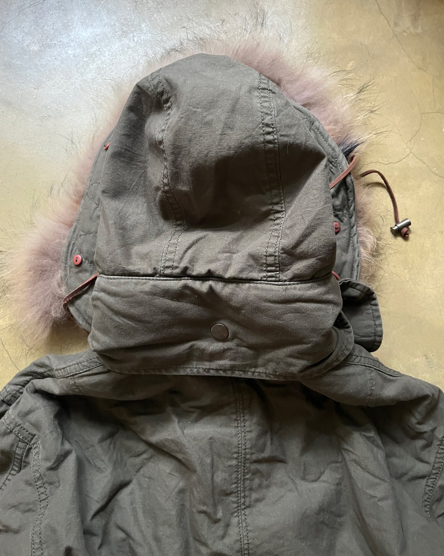 G.O.A RACCOON FUR PARKA WITH DETACHABLE HOOD