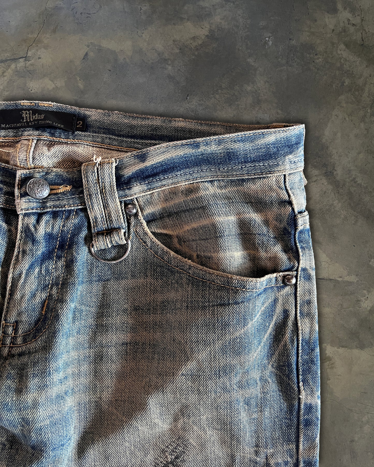 MIDAS HONEYCOMB SNAKE PRINT DENIM