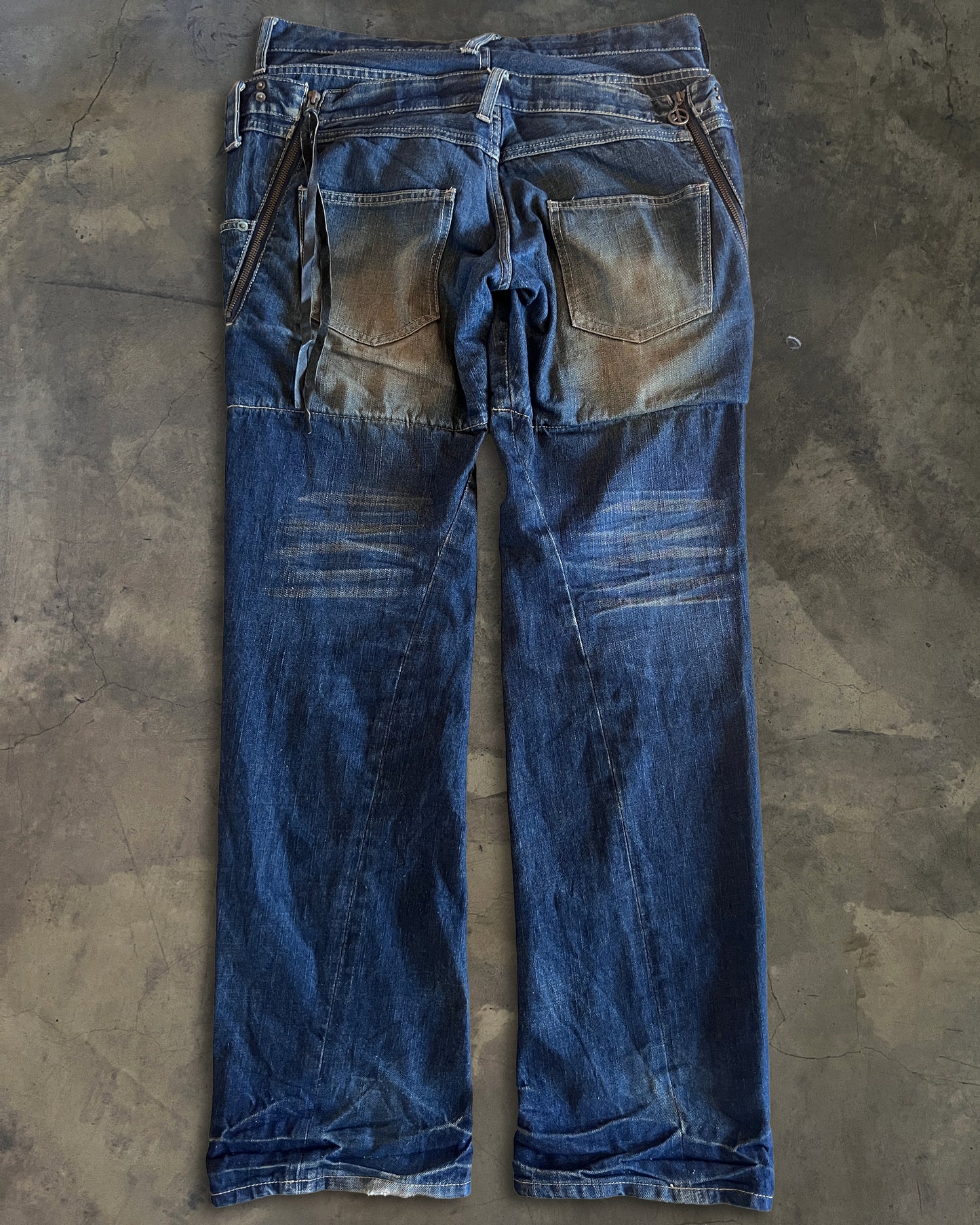 PPFM DOUBLE WAISTED JEANS