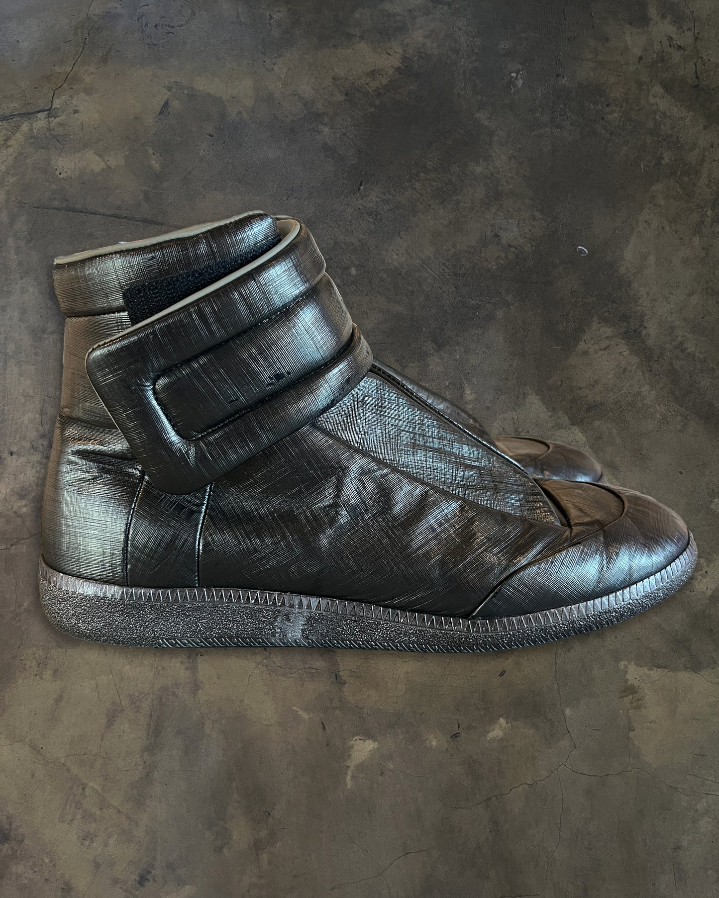 MAISON MARGIELA SS2016 METTALIC HIGH TOP FUTURES