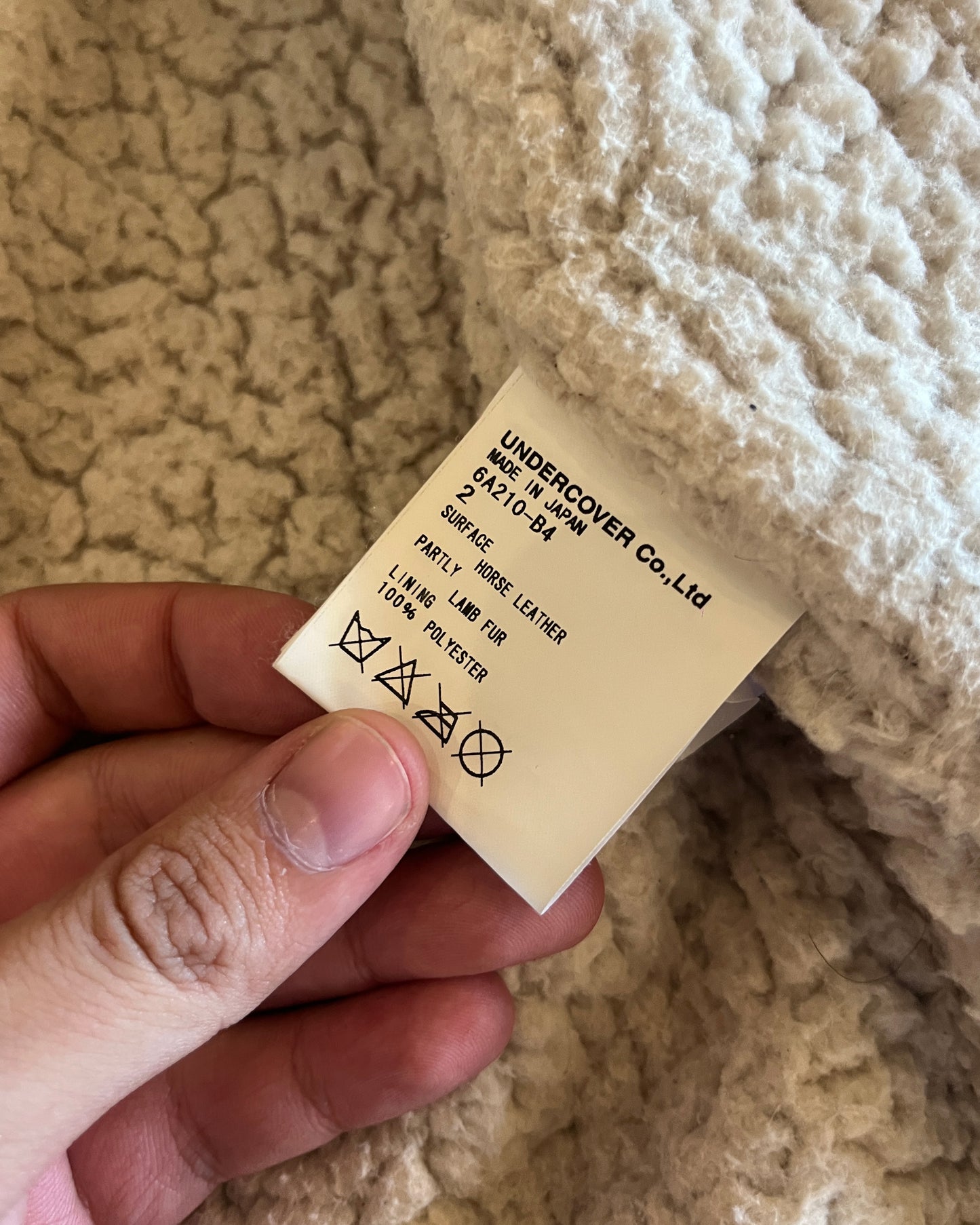 UNDERCOVER AW2006 "GURU GURU" HORSE LEATHER SHEARLING JACKET