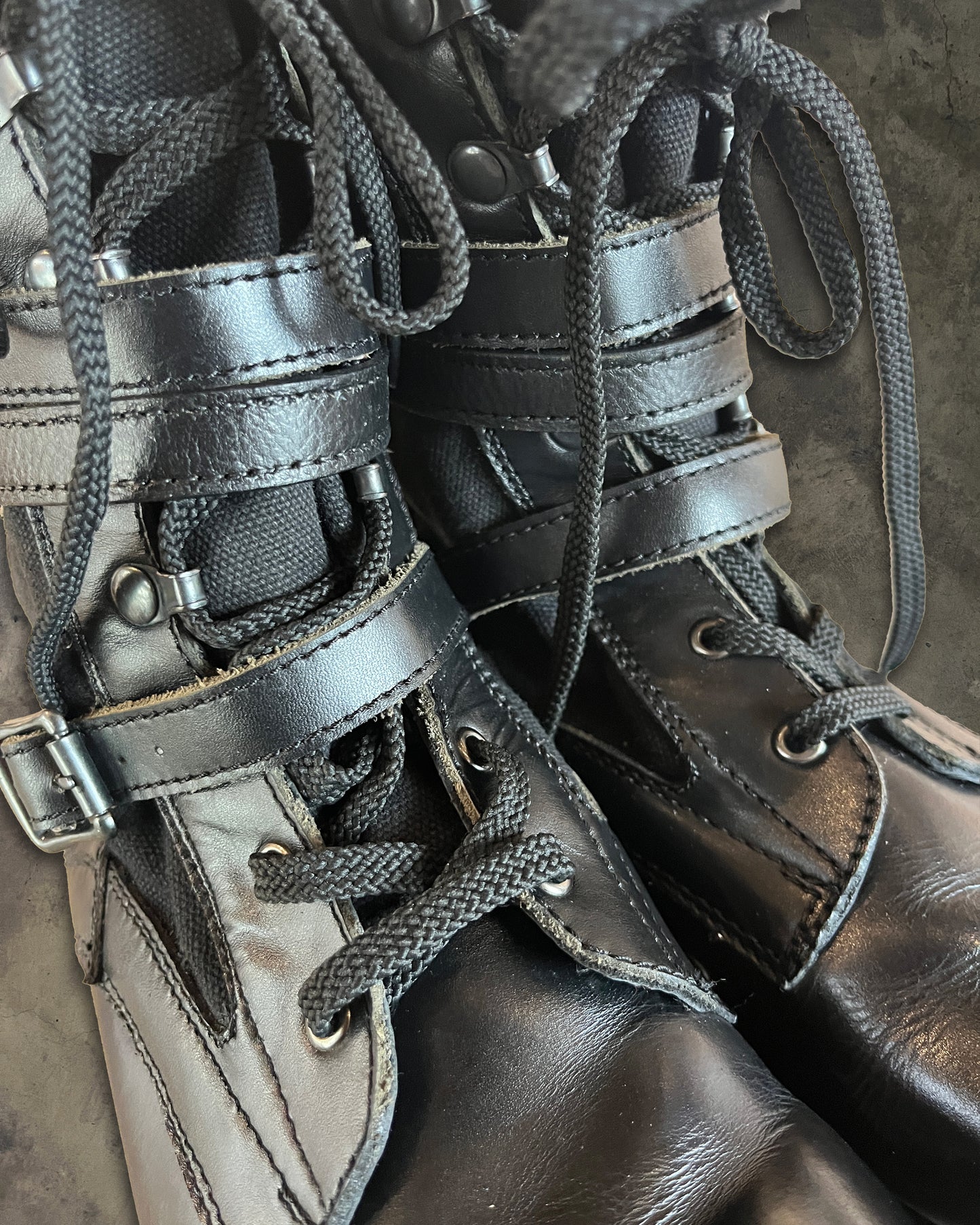 NUMBER NINE SS2006 "WELCOME TO THE SHADOW" COMBAT BOOTS