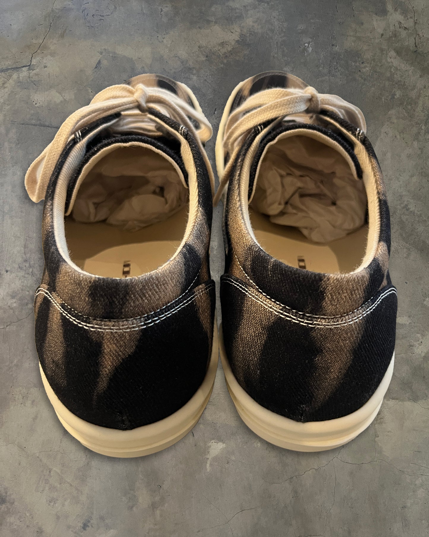 RICK OWENS SS2024 "LIDO" VINTAGE SNEAKERS