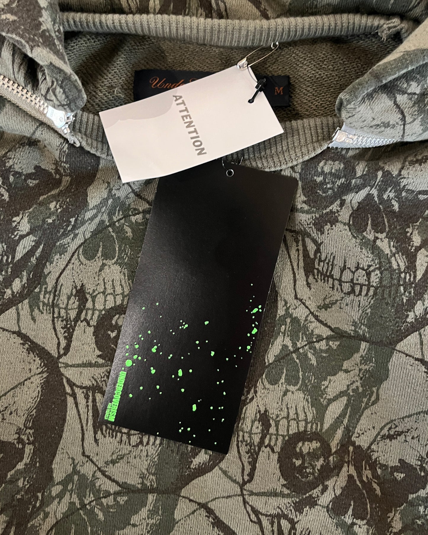 UNDERCOVER AW2003 "PAPERDOLL" BUSH/OSAMA CAMO HOODIE