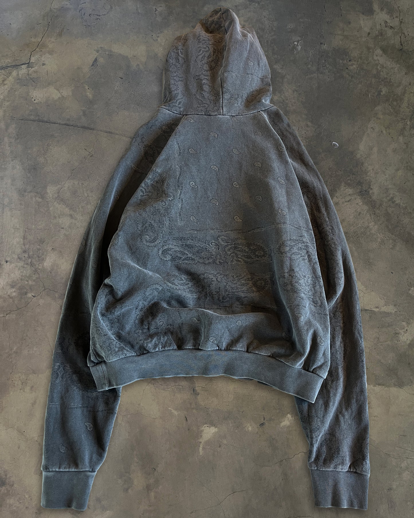 RAF SIMONS AW2004 "WAVES" PAISLEY HOODIE