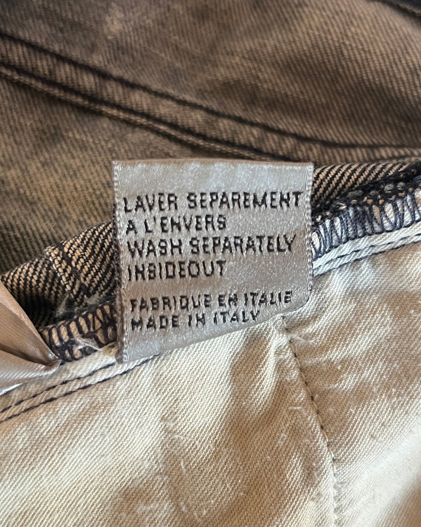 DIOR HOMME SS2011 MUDWASH DENIM