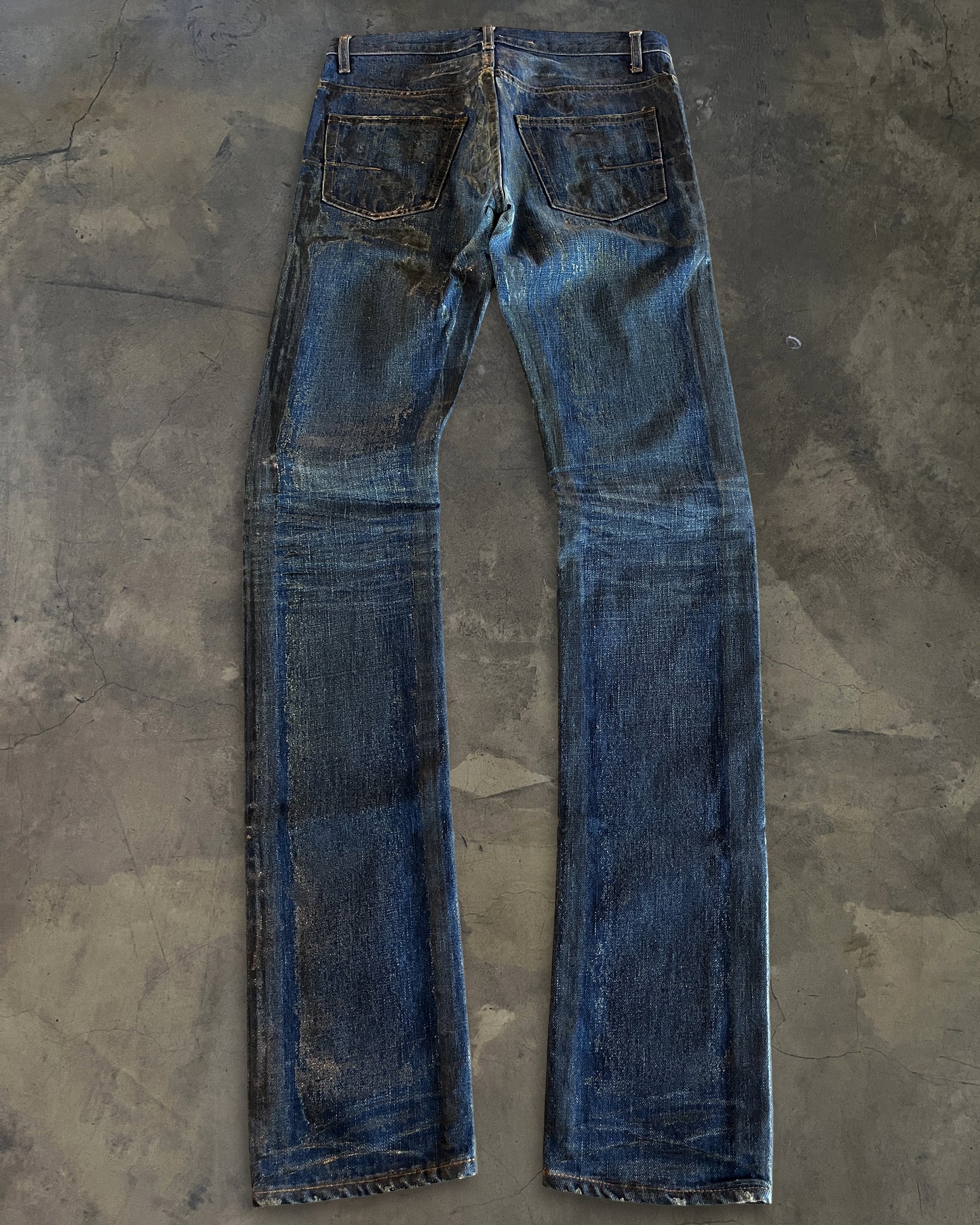 DIOR HOMME SS2007 LUSTER WAXED DENIM