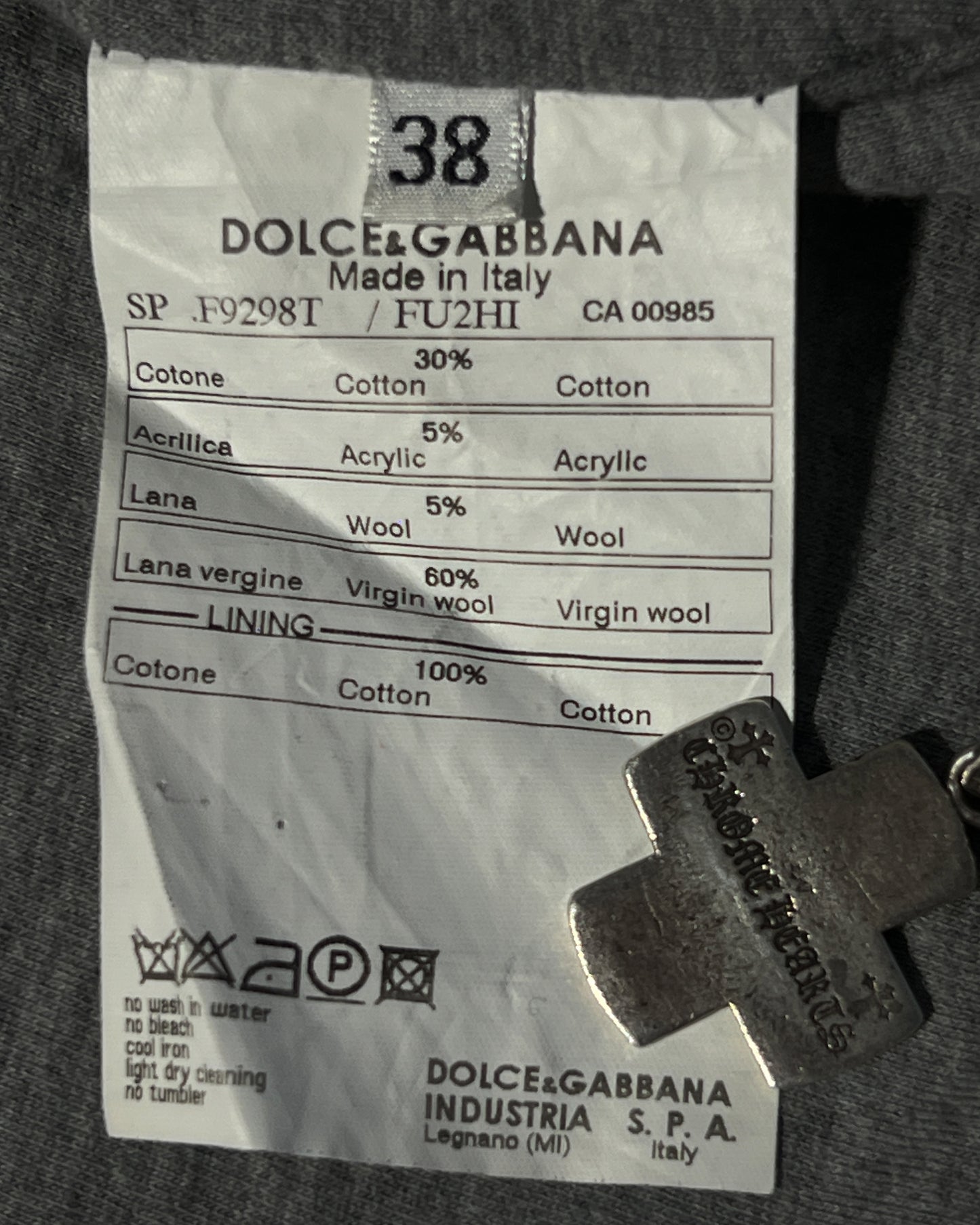 00's DOLCE GABBANA HOODED VEST