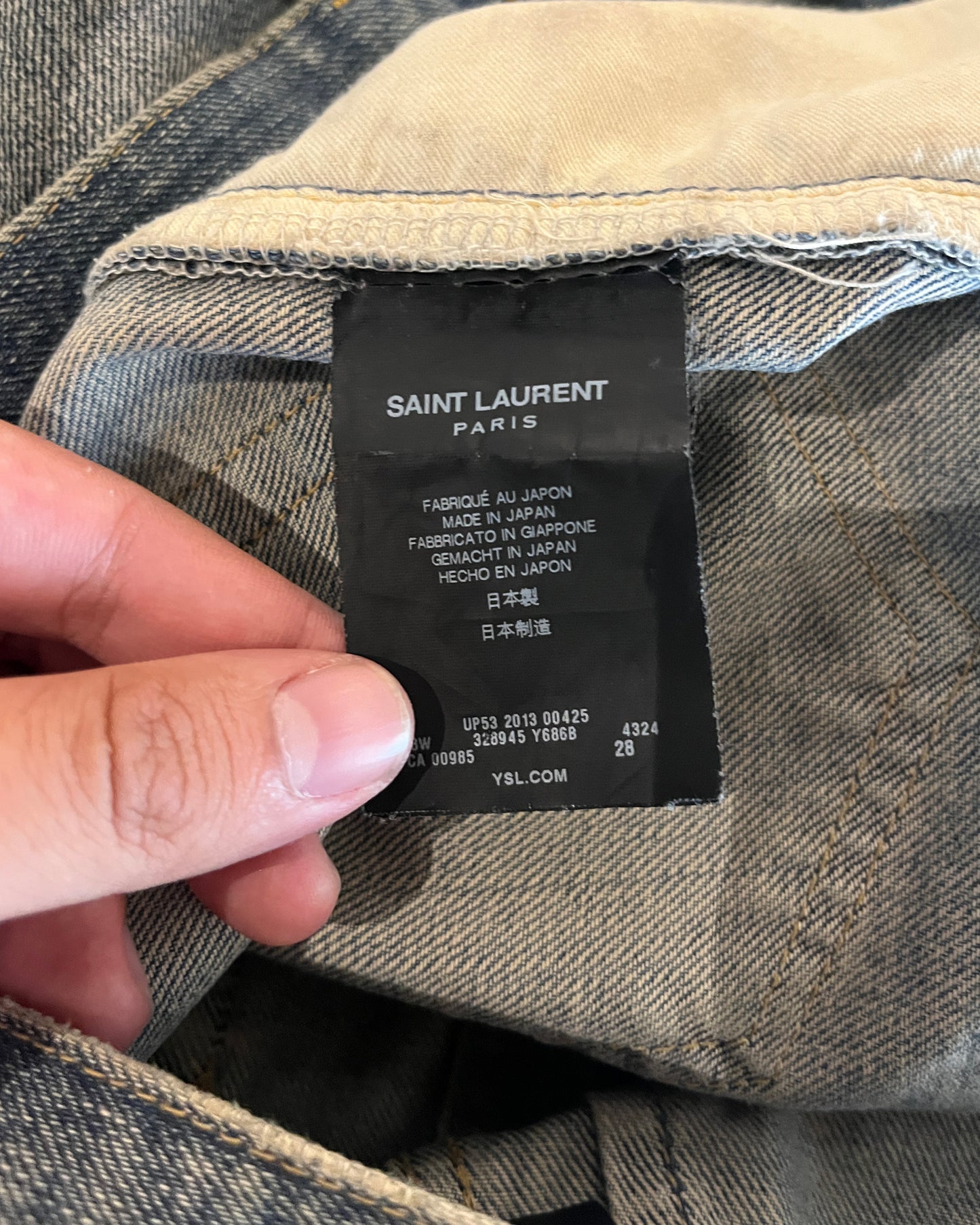 SAINT LAURENT BIG CRASH DISTRESS D02