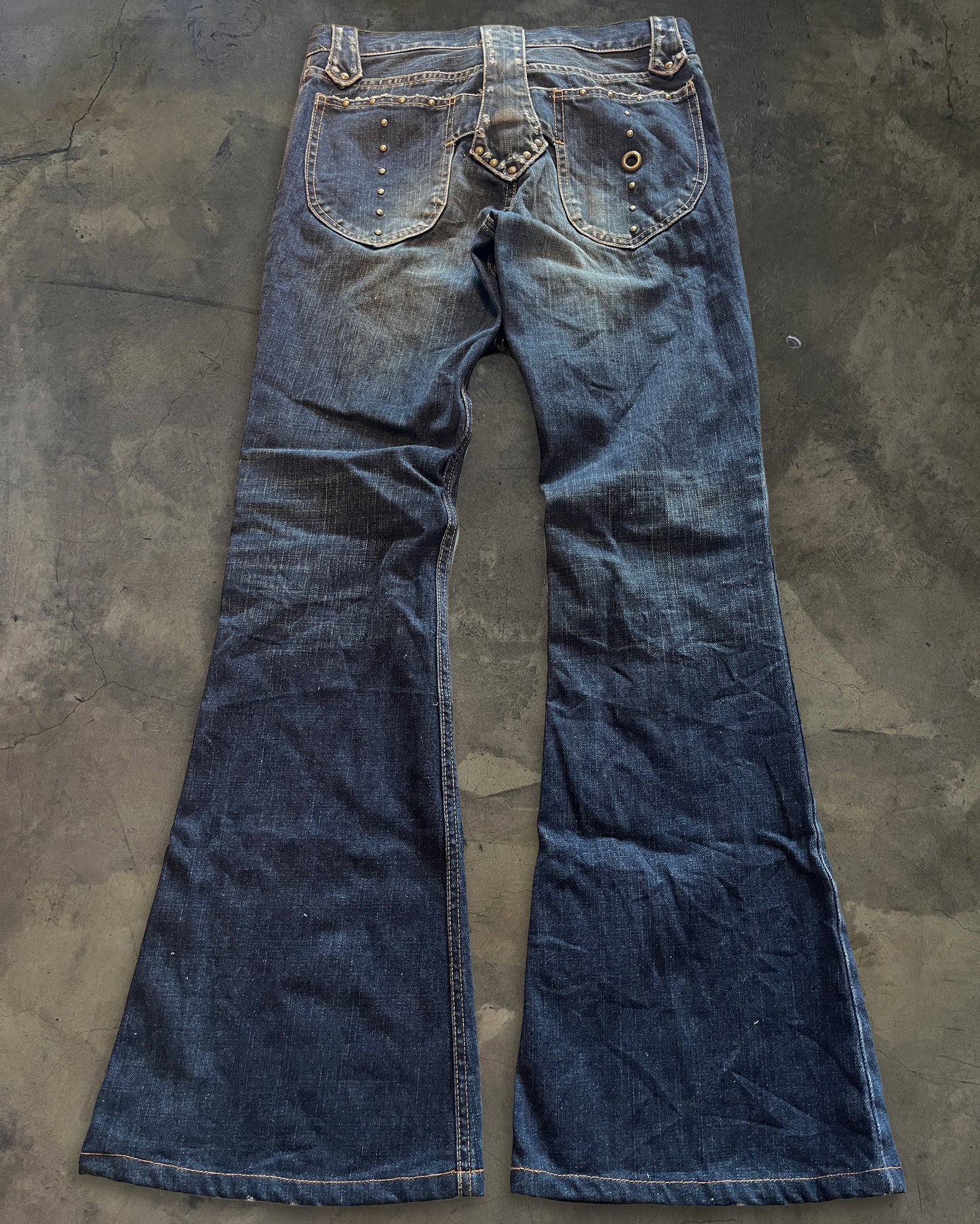 VERONICA GUERILLA FLARE LACE UP DENIM