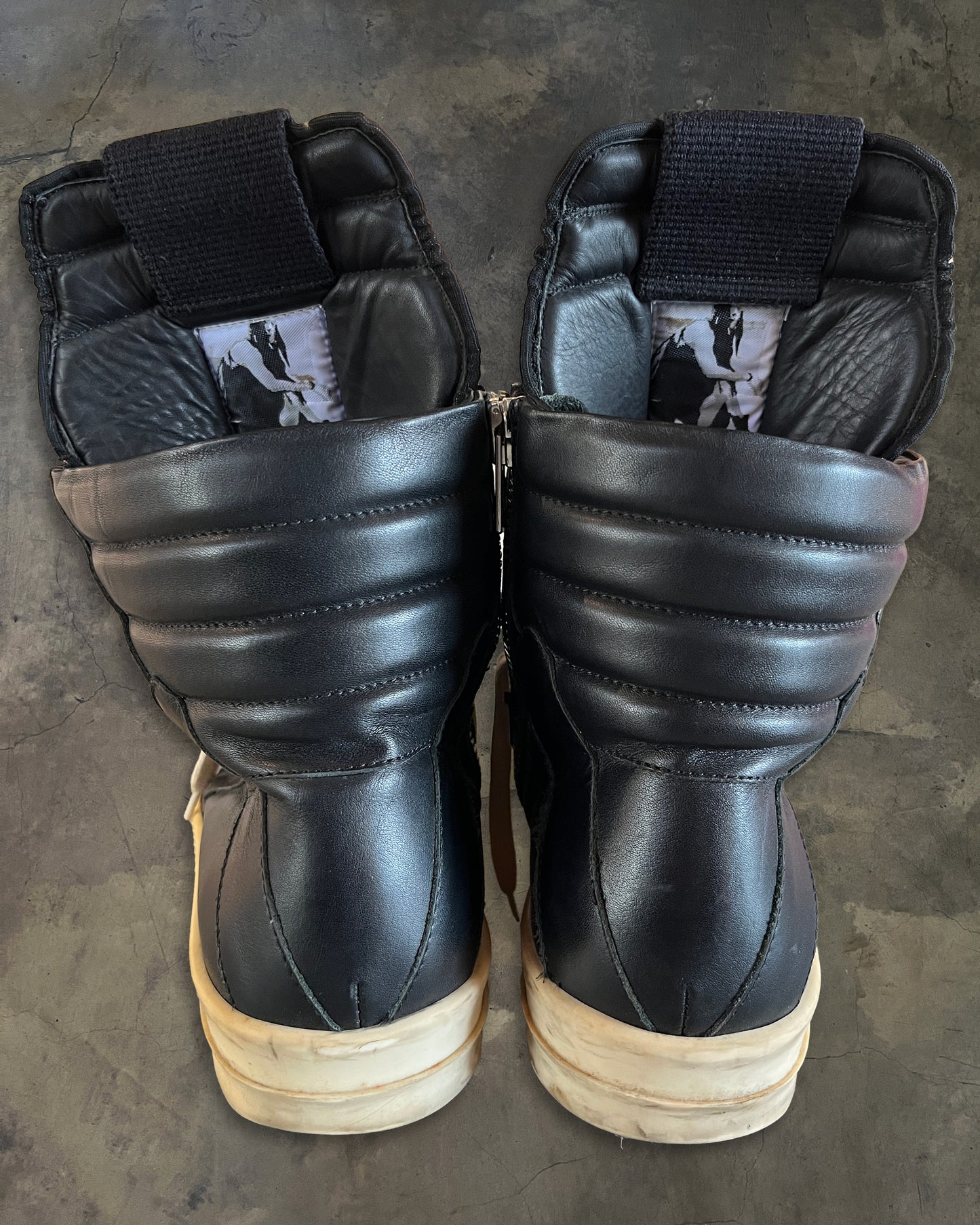 RICK OWENS AW2015 HIGH TONGUE GEOBASKET