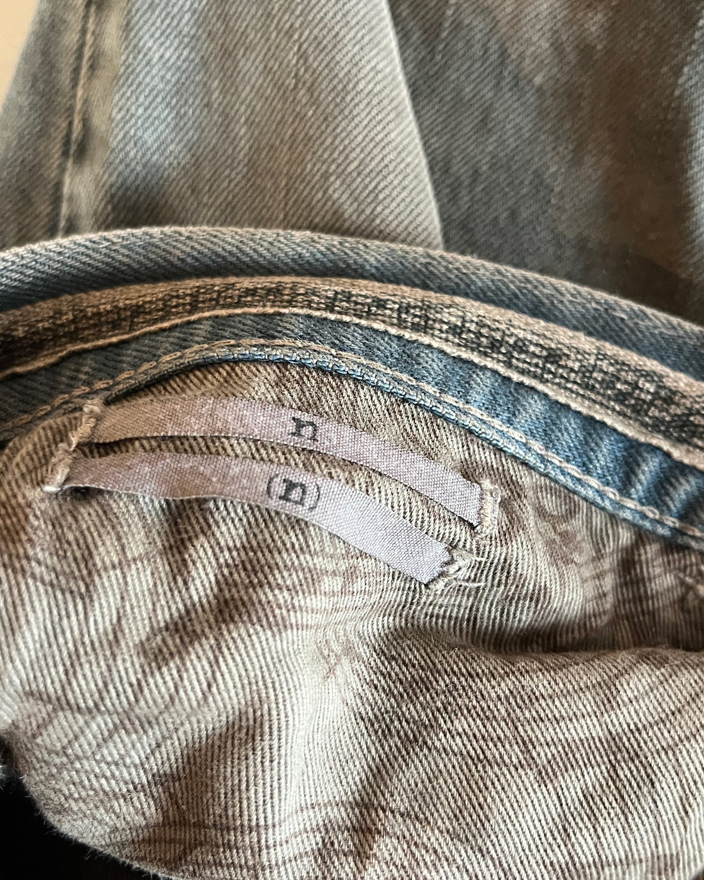 NUMBER (N)INE SS2007 "ABOUT A BOY" MUDWASH PAIN DENIM