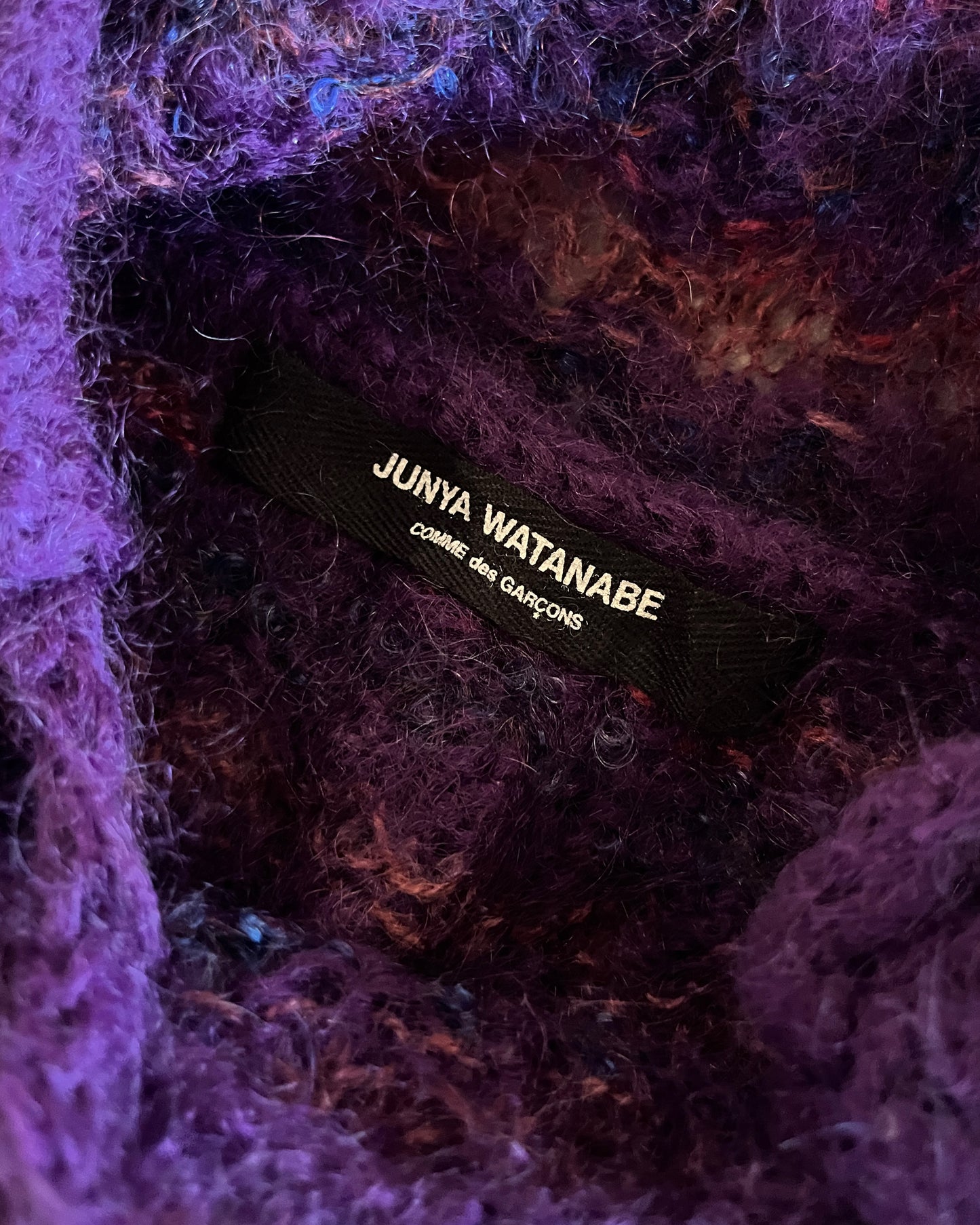 JUNYA WATANABE CDG AW2006 MOHAIR KNIT HOODIE