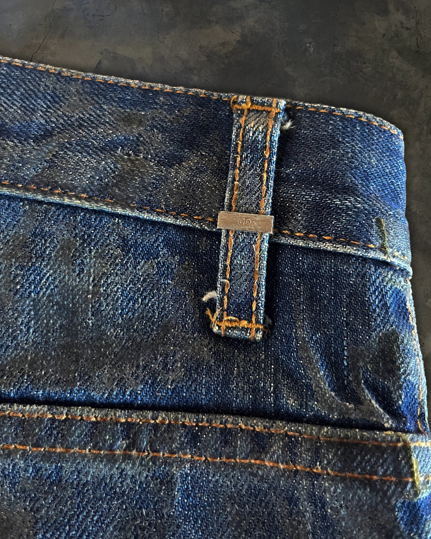 DIOR HOMME SS2007 LUSTER WAXED DENIM