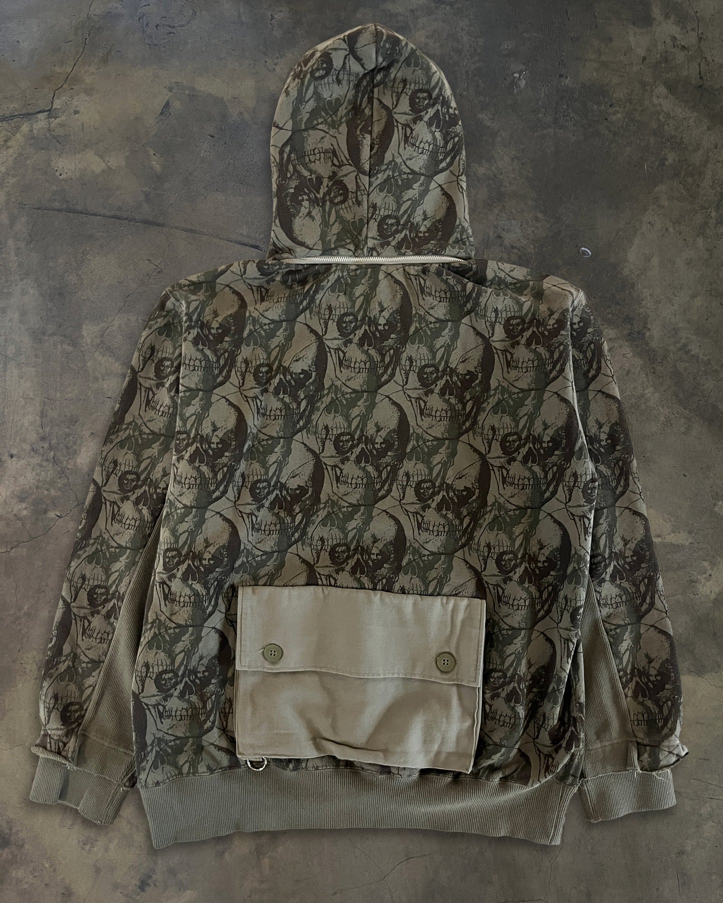 UNDERCOVER AW2003 "PAPERDOLL" BUSH/OSAMA CAMO HOODIE