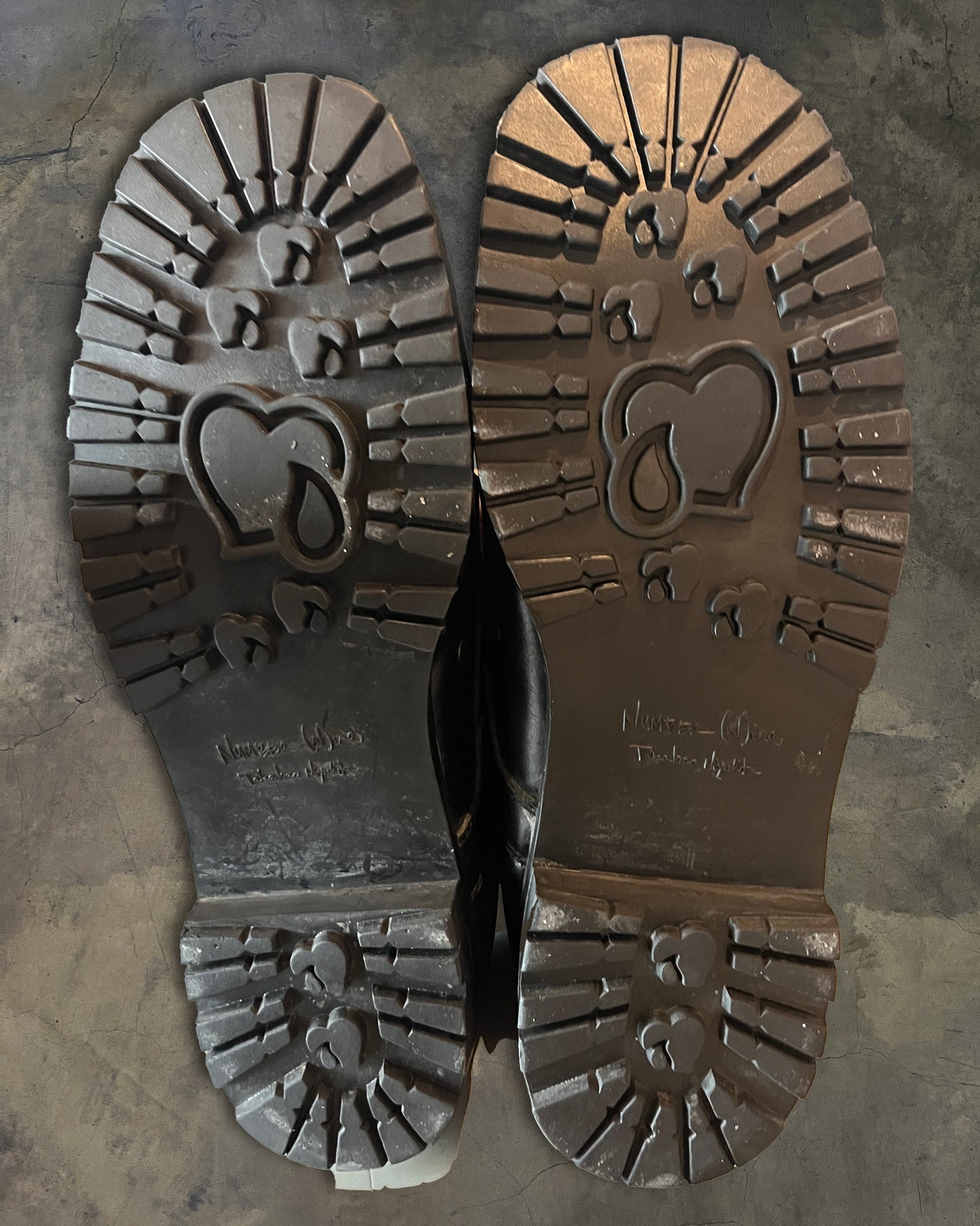 NUMBER NINE SS2006 "WELCOME TO THE SHADOW" COMBAT BOOTS