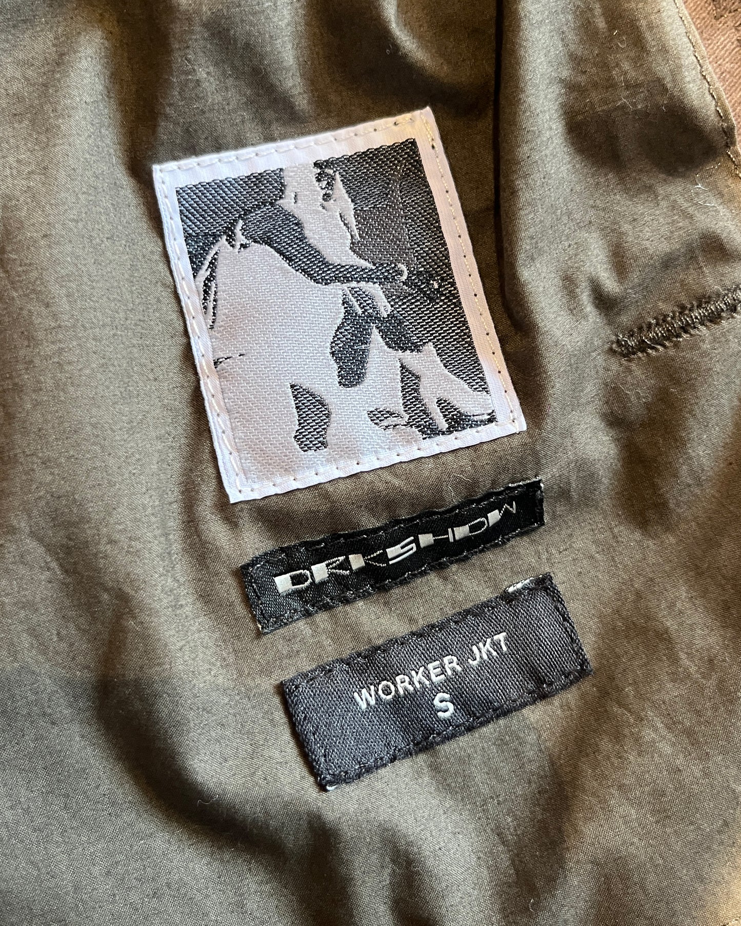 RICK OWENS FW2018 "SISYPHUS" MOLESKIN WORKER JACKET