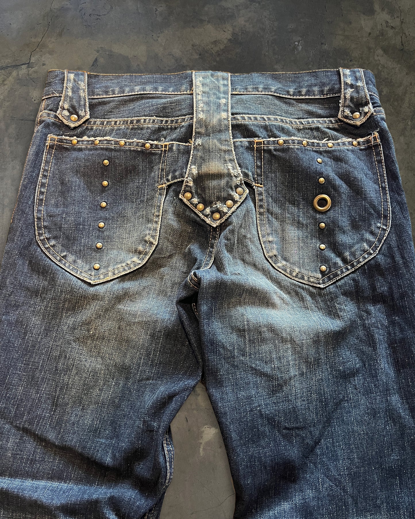 VERONICA GUERILLA FLARE LACE UP DENIM