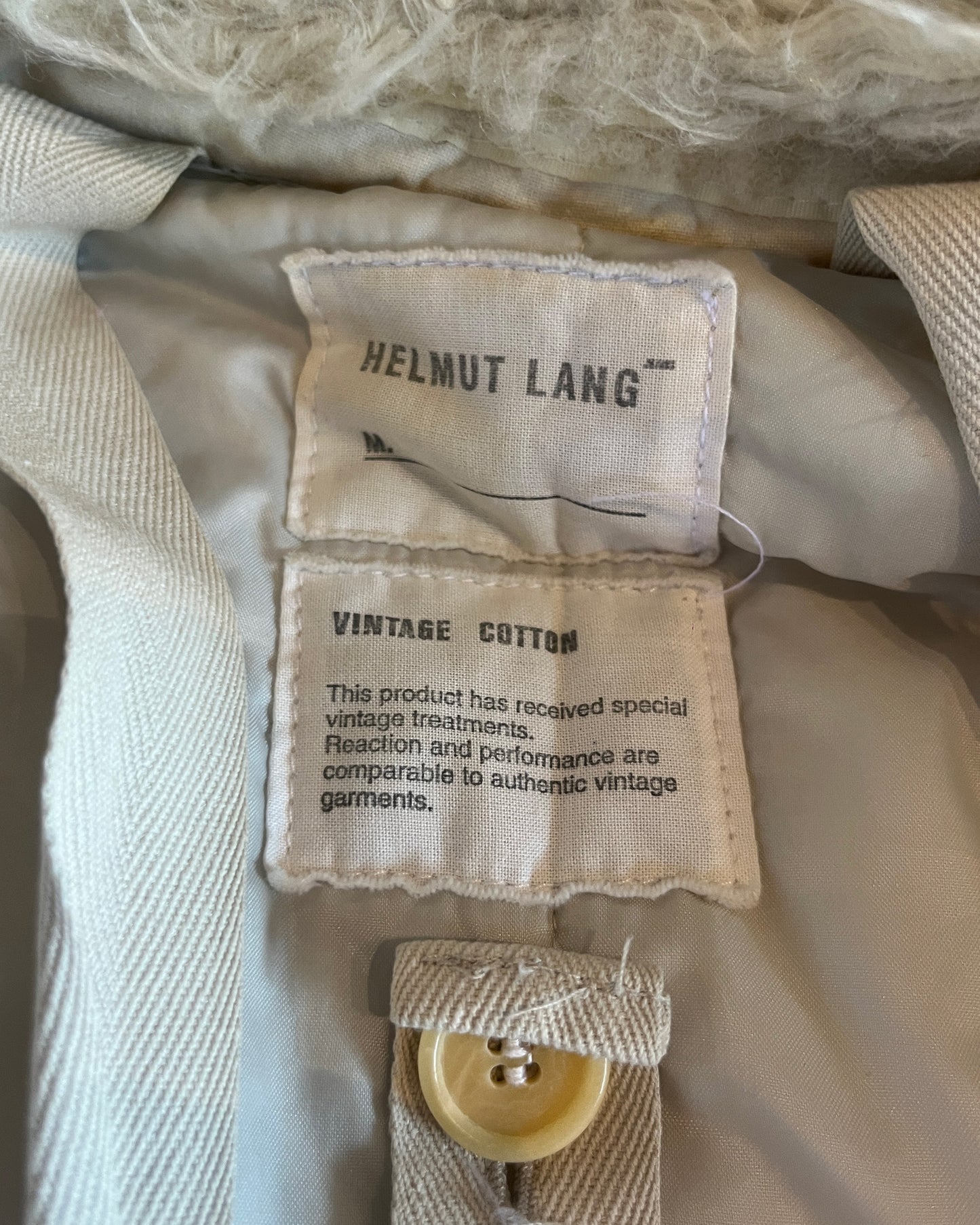 HELMUT LANG AW1999 VINTAGE COTTON ASTRO BIKER JACKET