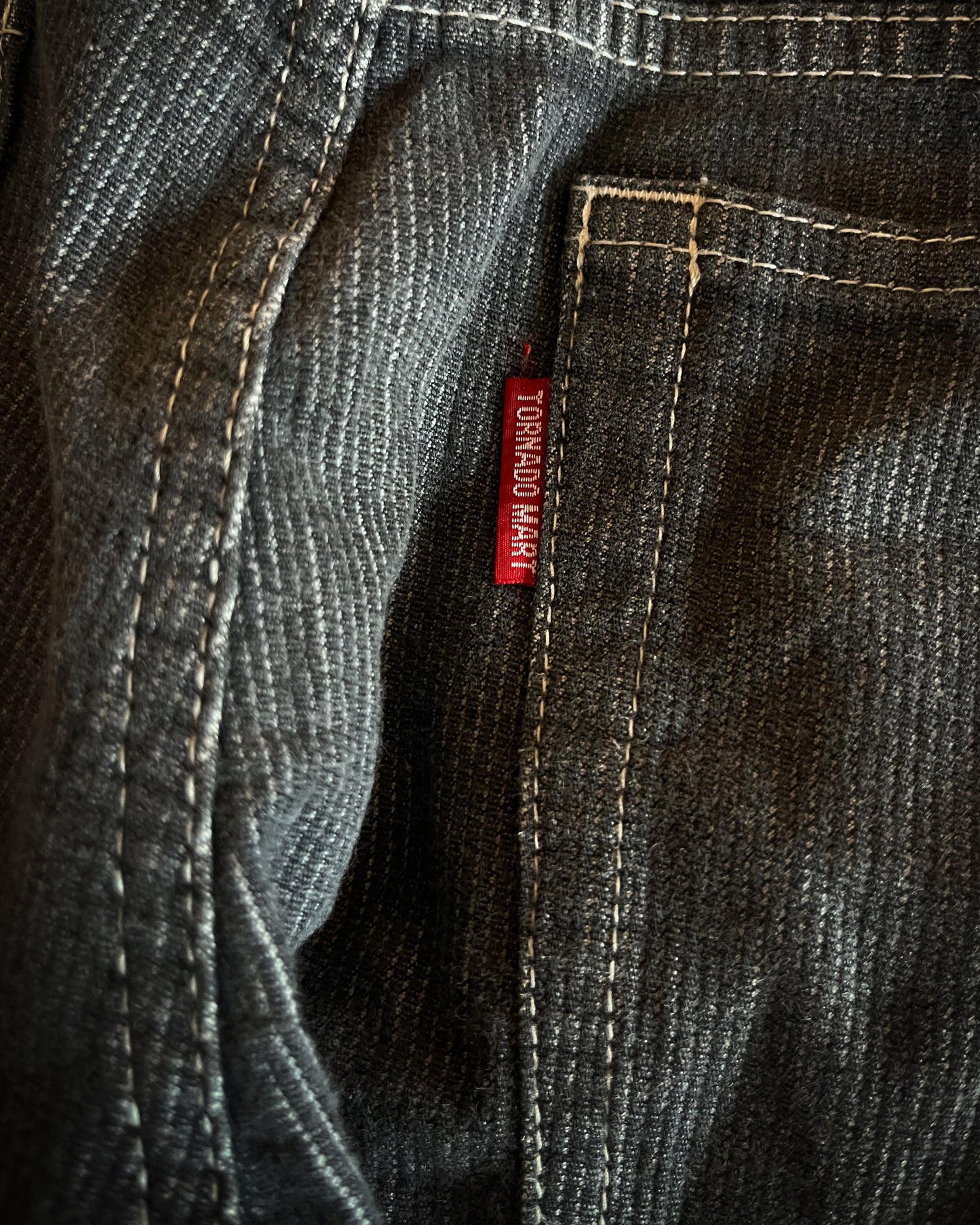 TORNADO MART LACE UP FLARED DENIM