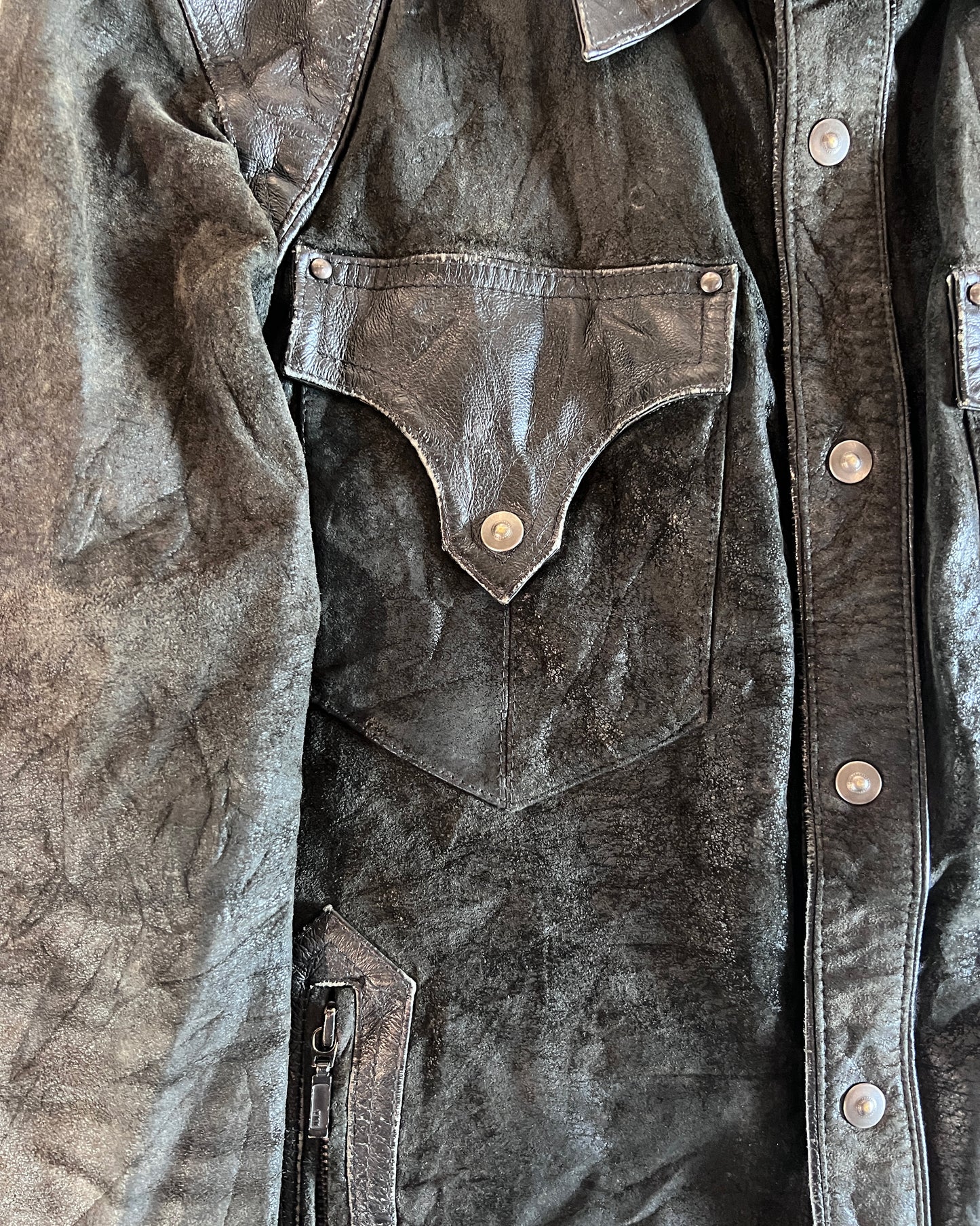 TORNADO MART LEATHER SHIRT