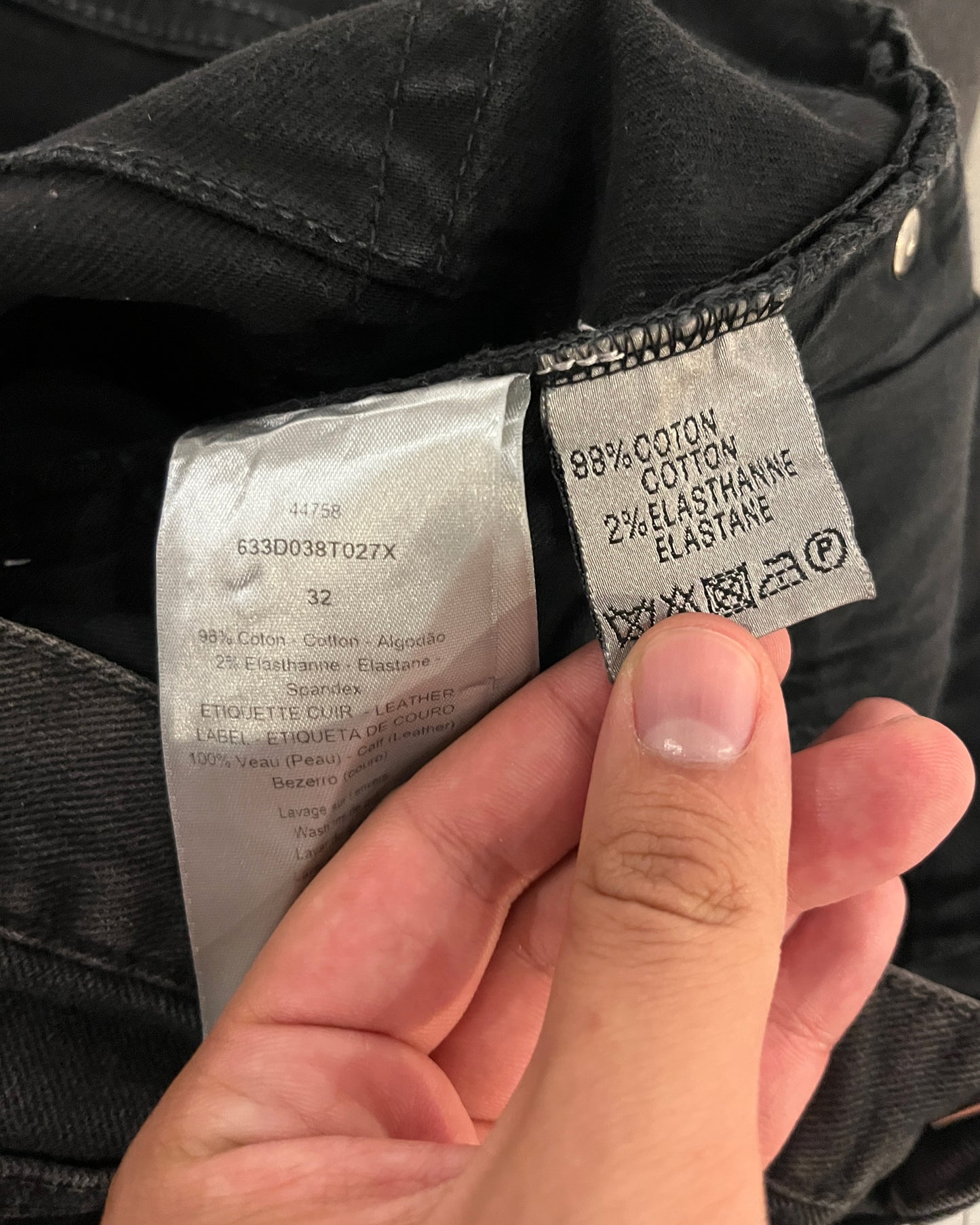 DIOR HOMME FW2010 DISTRESSED DENIM