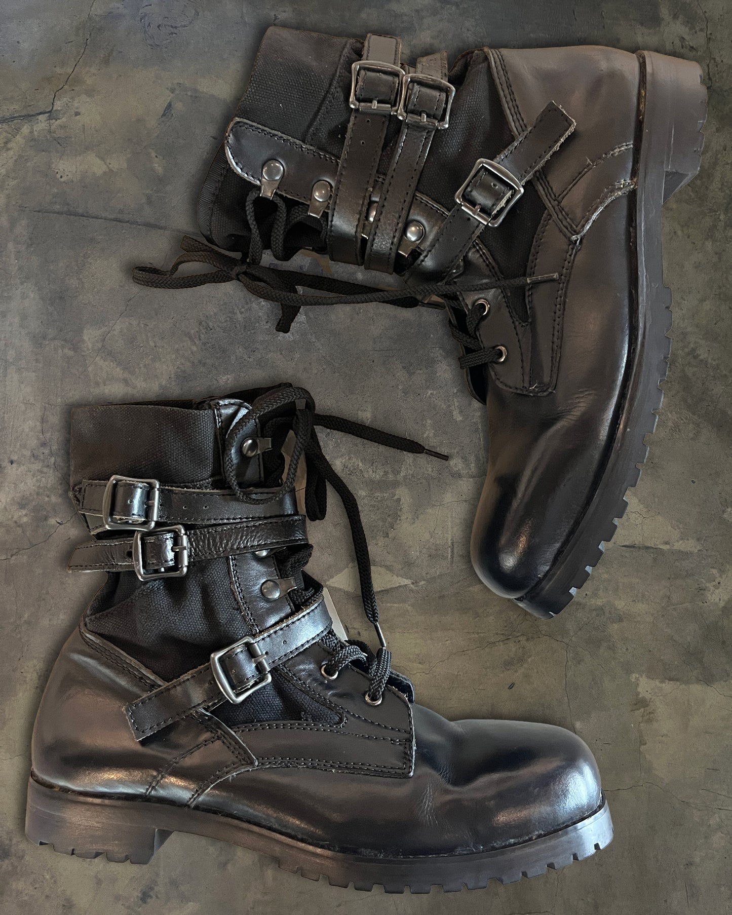 NUMBER NINE SS2006 "WELCOME TO THE SHADOW" COMBAT BOOTS