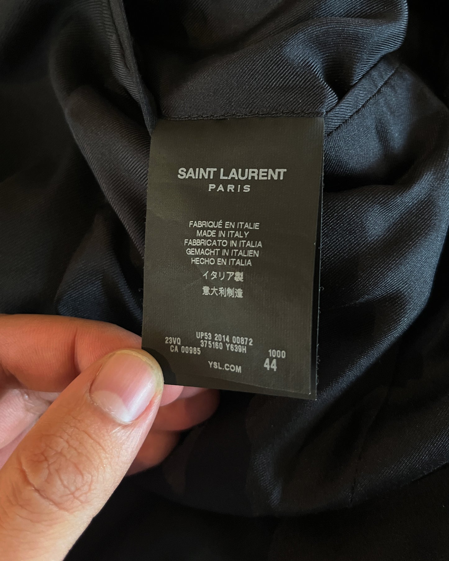SAINT LAURENT SS2015 GOLDEN LINE CHINESE TUNIC JACKET