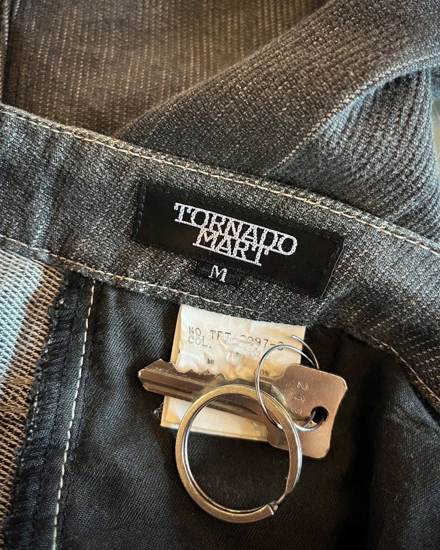 TORNADO MART LACE UP FLARED DENIM