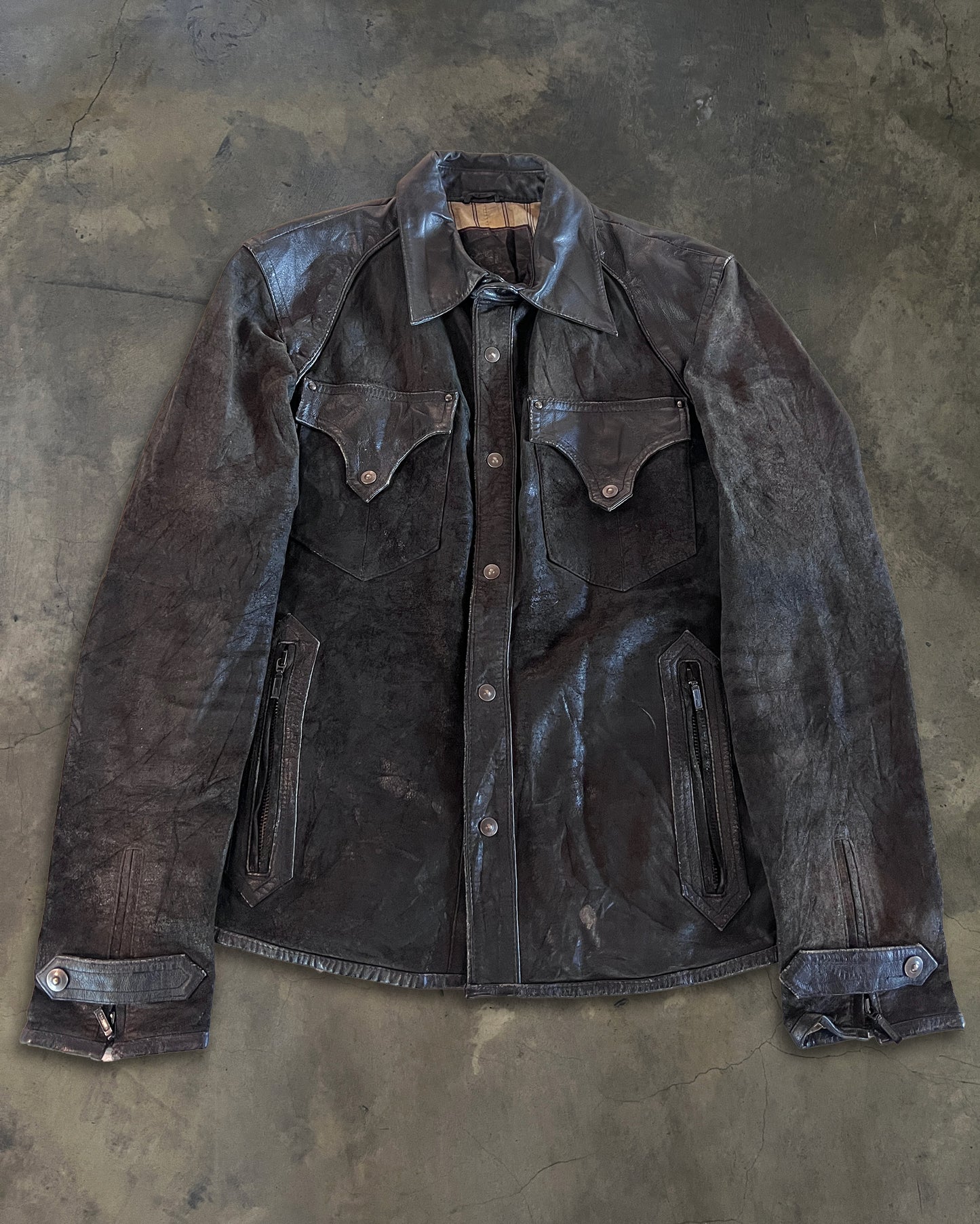 TORNADO MART LEATHER SHIRT