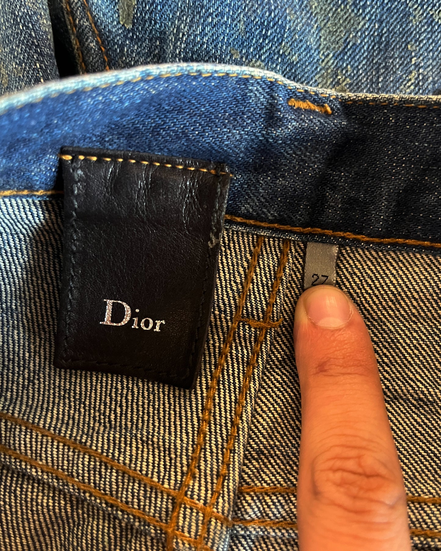 DIOR HOMME SS2007 LUSTER WAXED DENIM