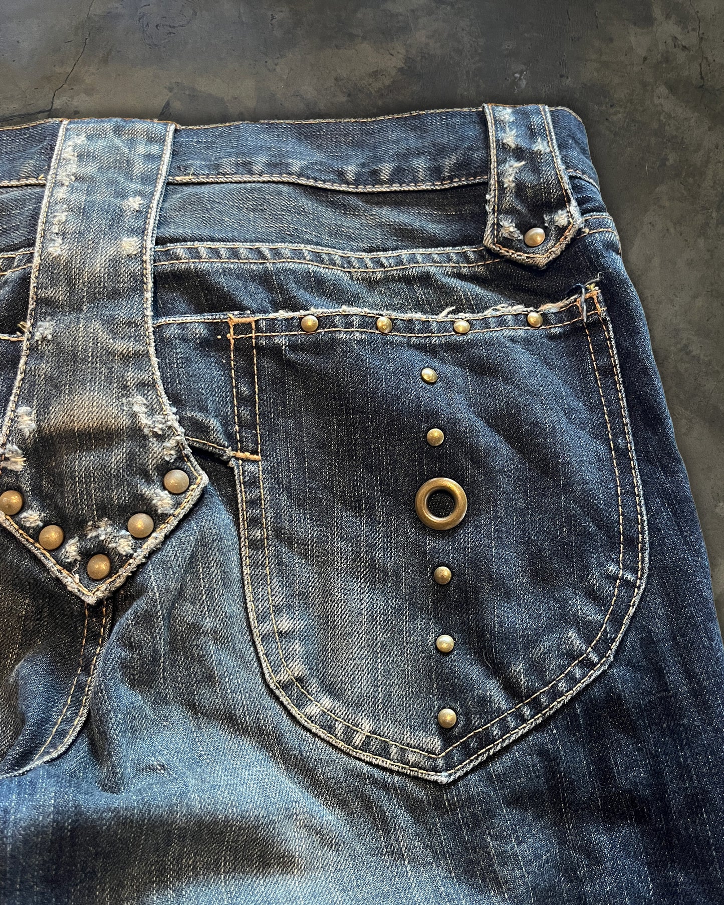 VERONICA GUERILLA FLARE LACE UP DENIM