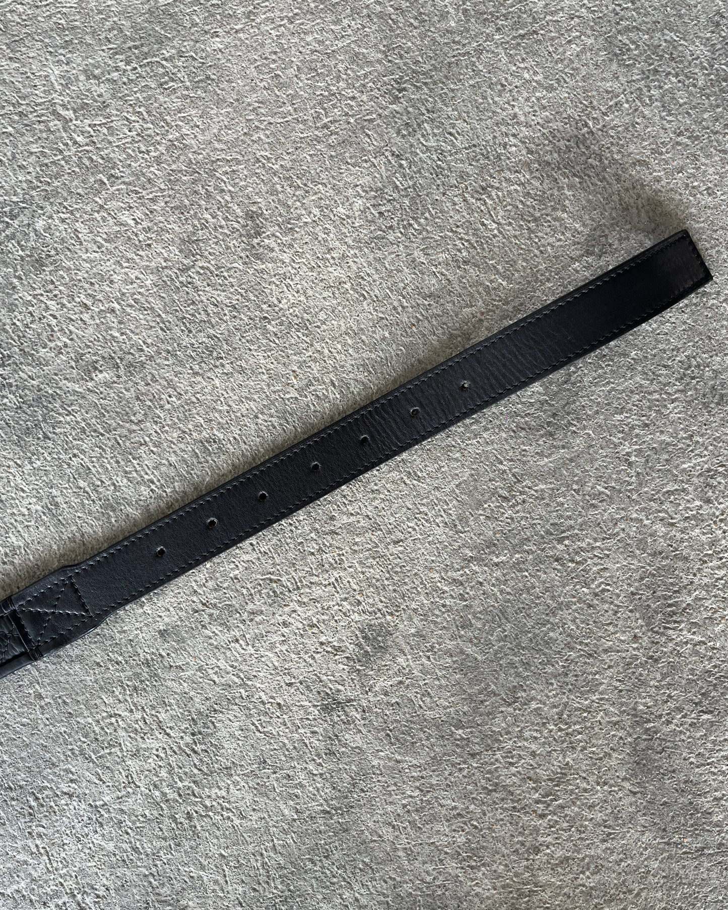 BALMAIN SS2013 3 PASSANTS DIAMOND STITCHED BELT