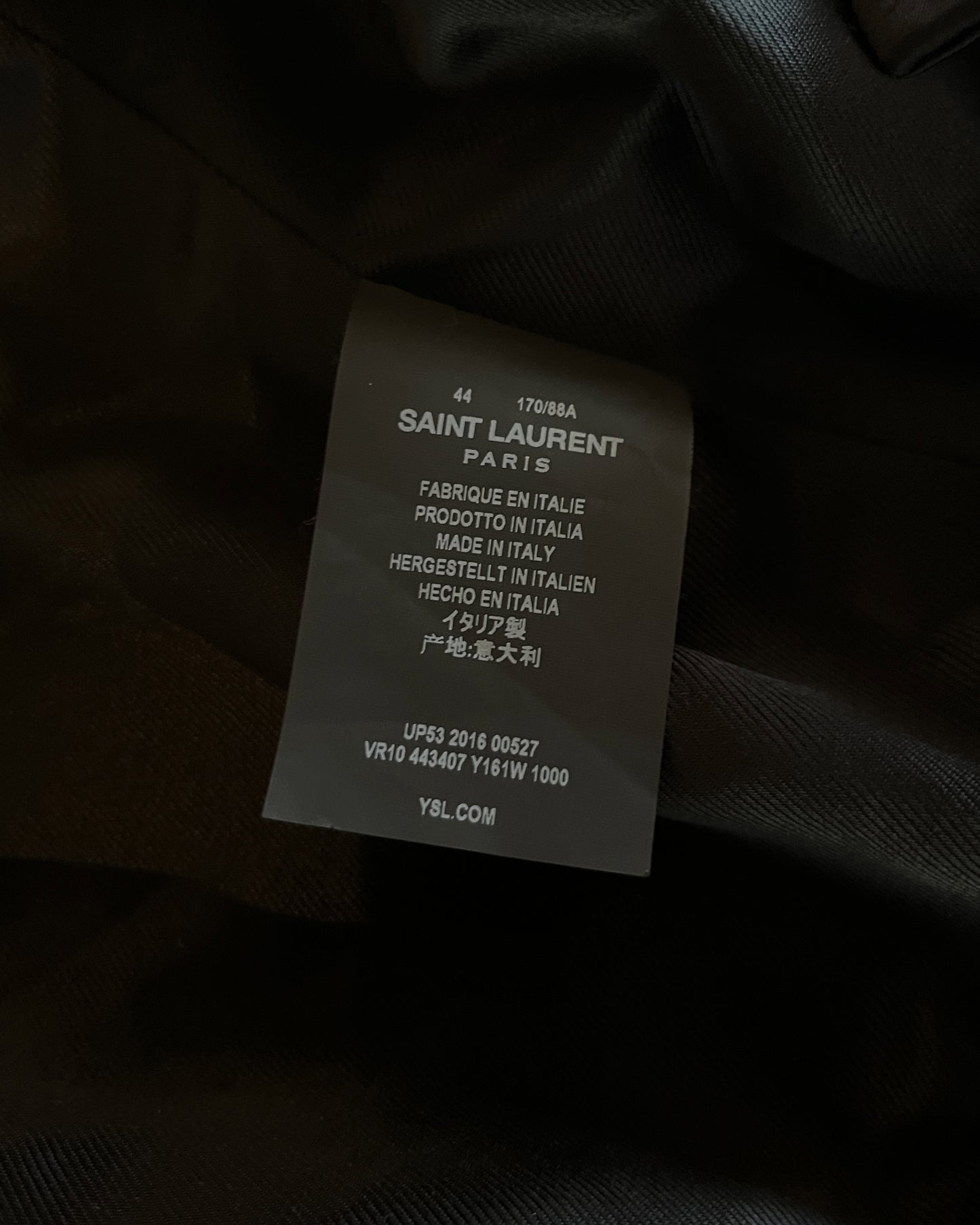 SAINT LAURENT FW2016 “PALLADIUM” SEQUINED BOMBER