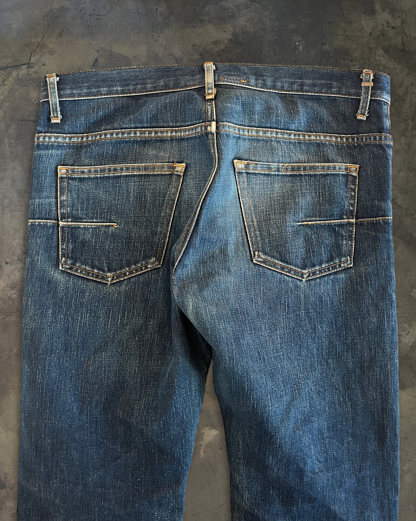 DIOR HOMME SS2006 RAW DENIM JEANS