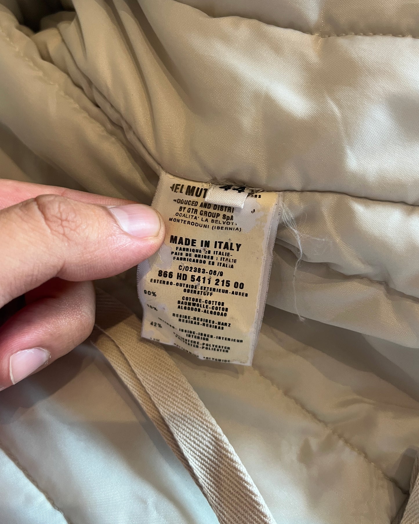 HELMUT LANG AW1999 VINTAGE COTTON ASTRO BIKER JACKET