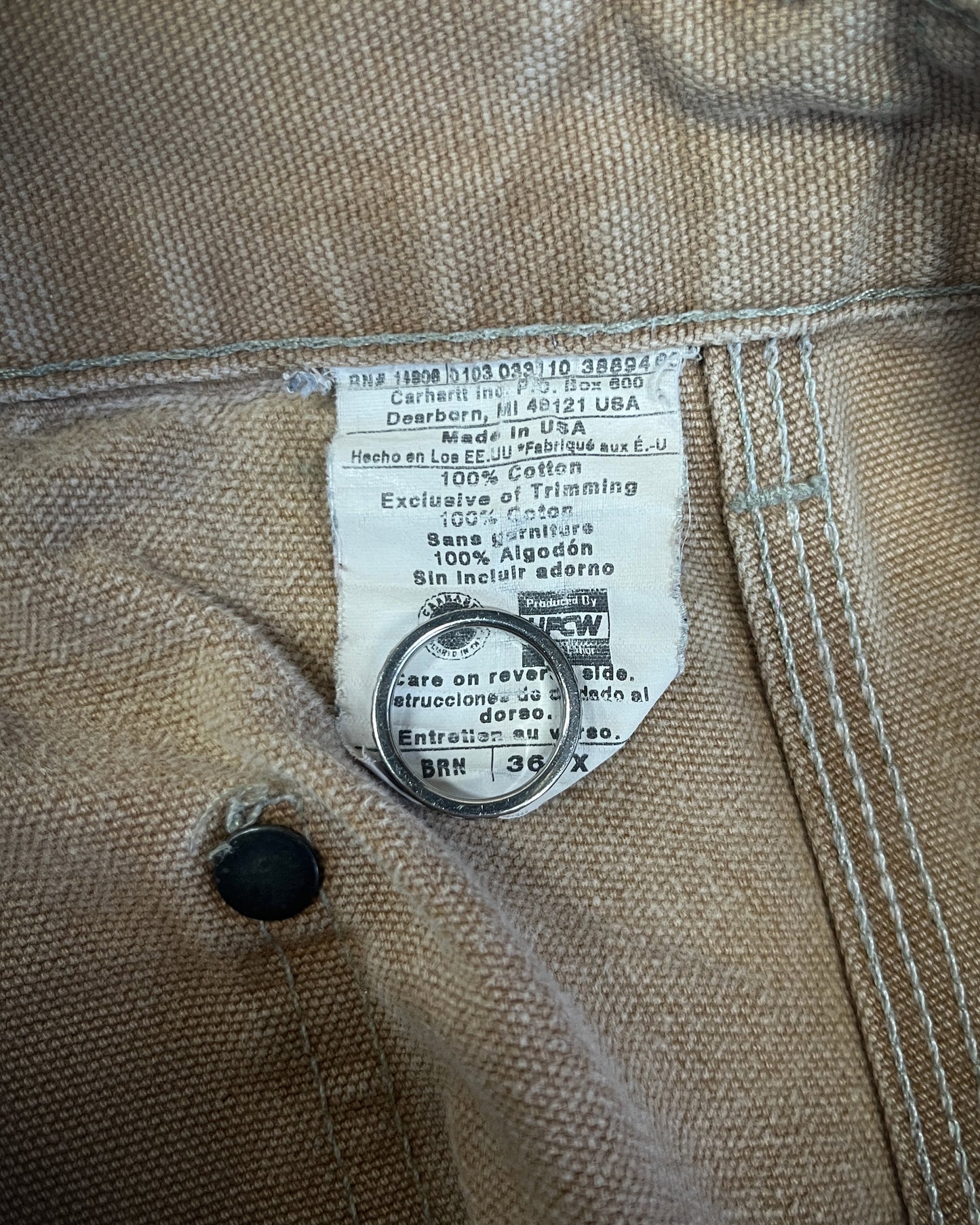CARHARTT THRASHED DOUBLE KNEE WORK PANTS