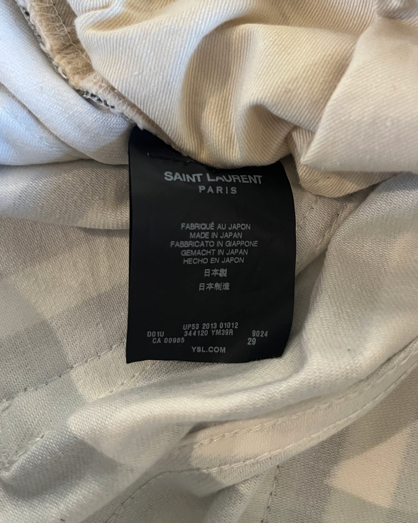 SAINT LAURENT SS2013 STRIPED PANTS