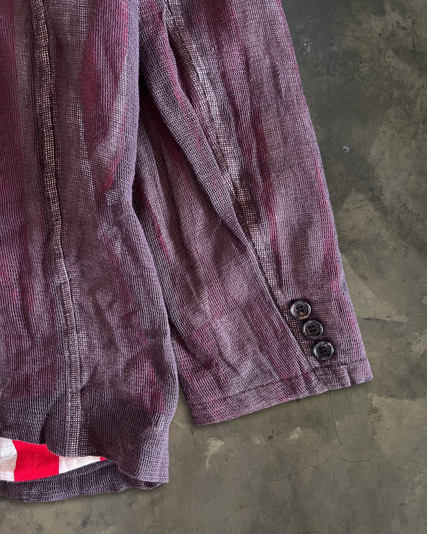COMME DES GARCONS HOMME HOMME STRIPED BLAZER