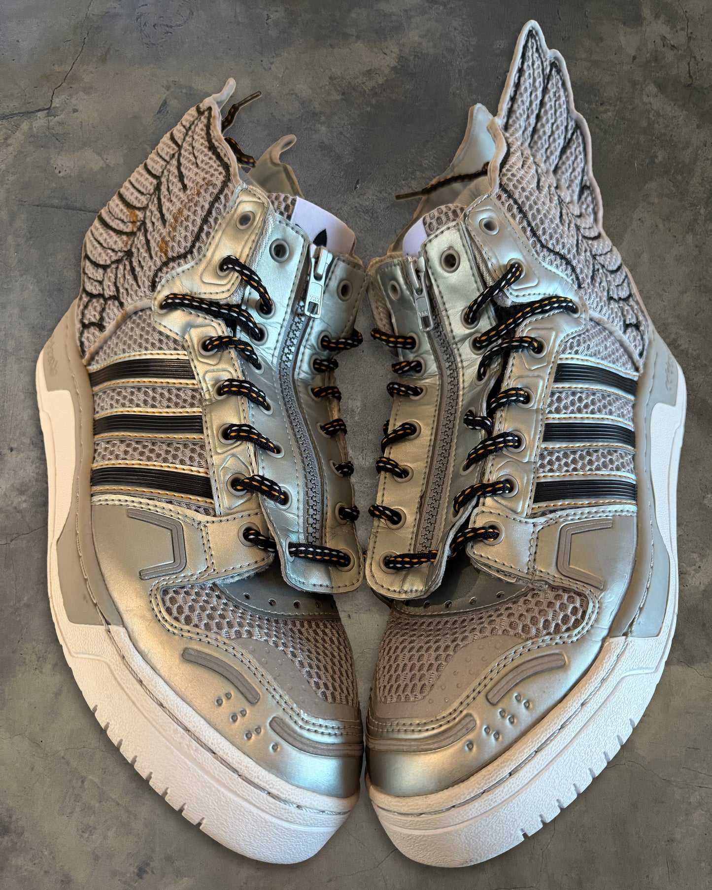 ADIDAS X JEREMY SCOTT 2.0 "METALLIC MESH" SNEAKER