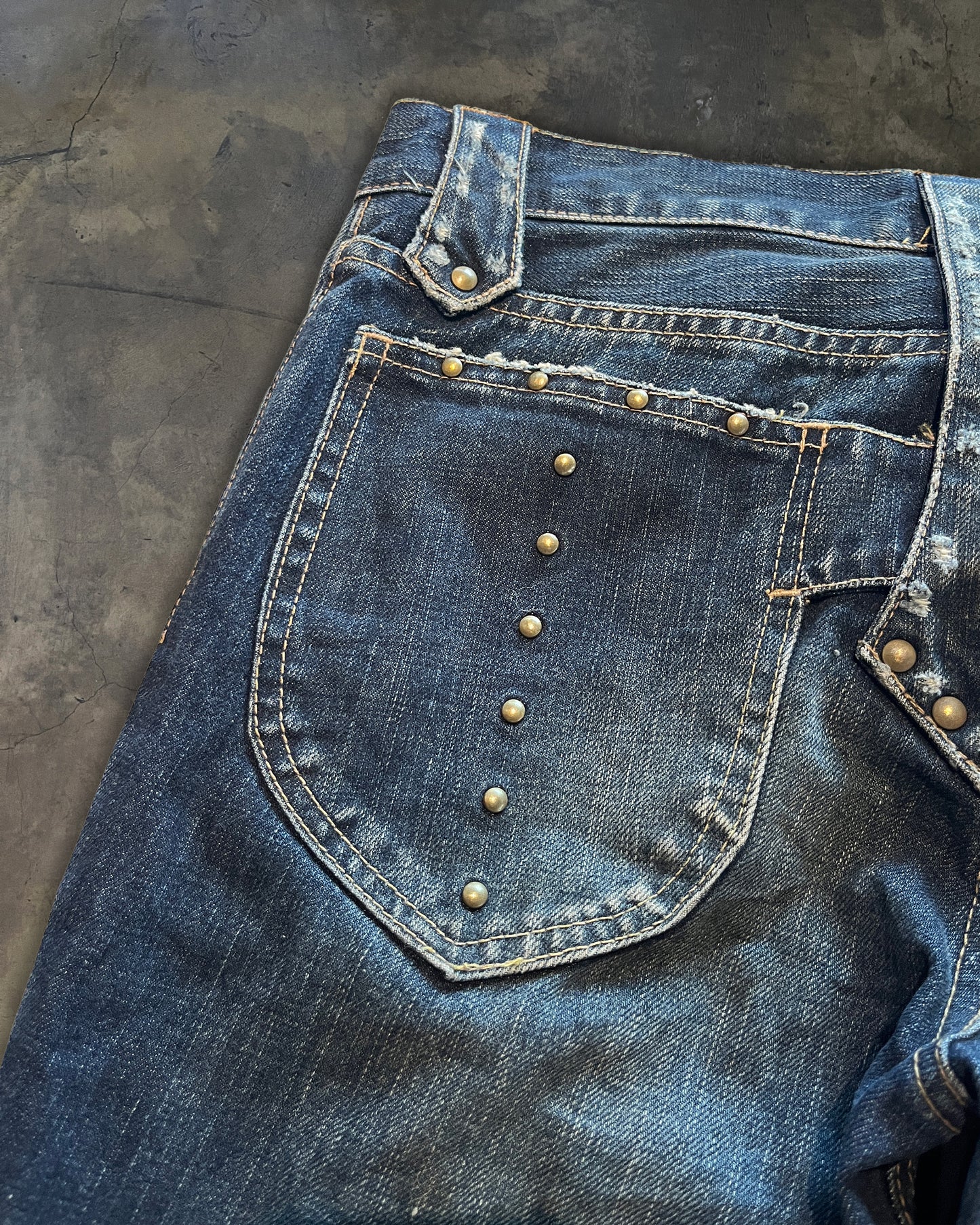 VERONICA GUERILLA FLARE LACE UP DENIM